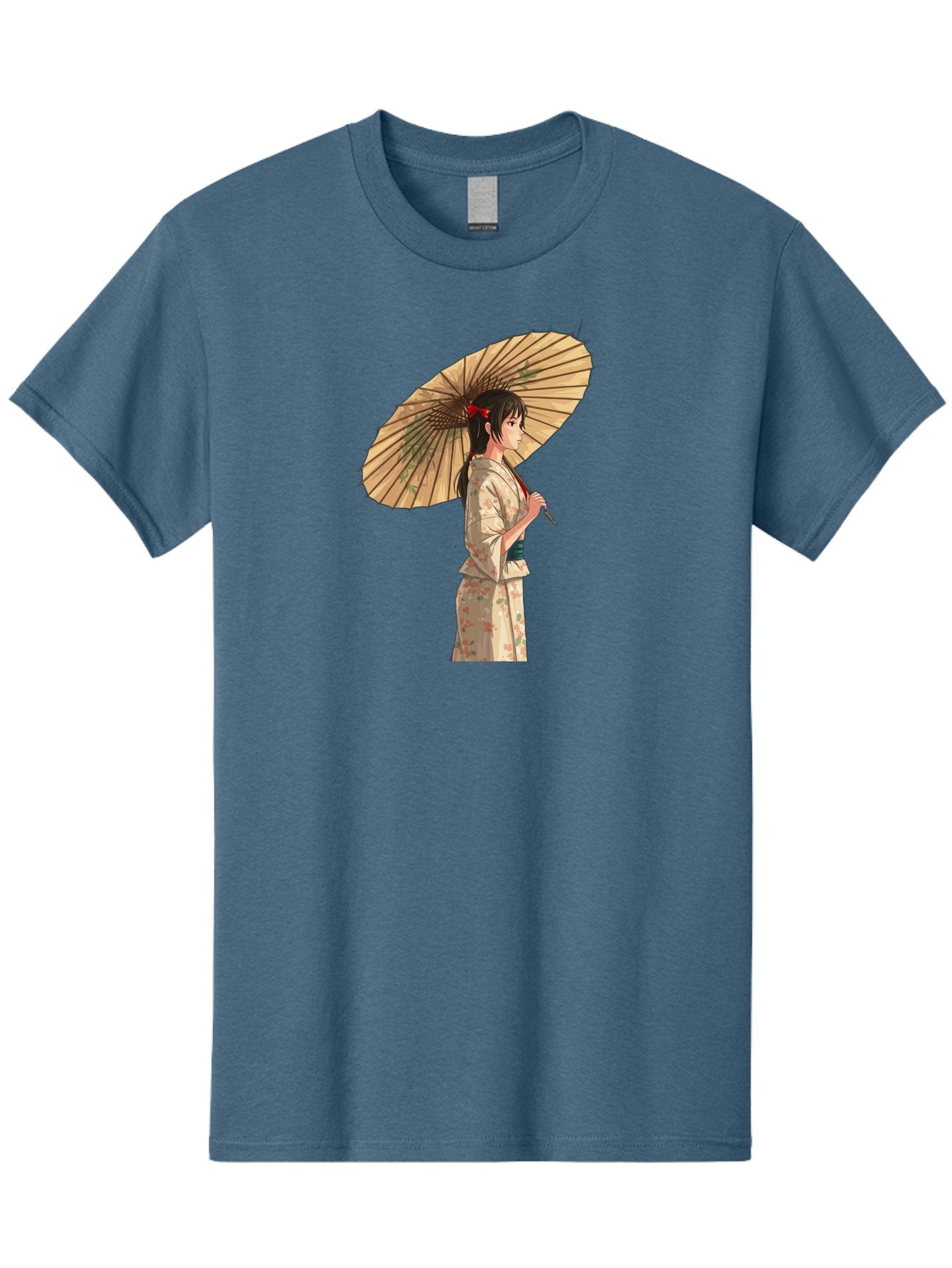 Geisha-With-Parasol Men'S Graphic Tee, 100% Cotton, Comfortable Casual Summer Wear, Machine Washable, Vintage Camera, Old Camera, Antique Camera, Black Camera, Classic Photography, Photography Equipment, Nostalgic Device, Film Camera, Bai023