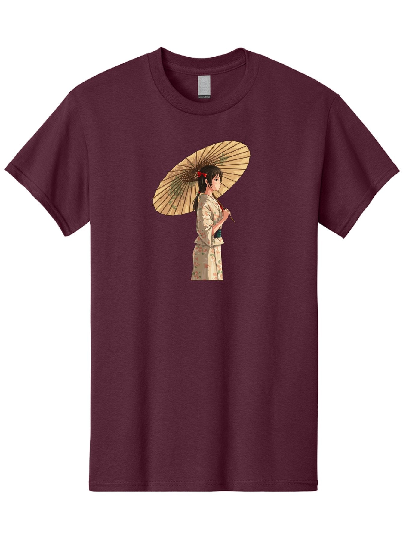 Geisha-With-Parasol Men'S Graphic Tee, 100% Cotton, Comfortable Casual Summer Wear, Machine Washable, Vintage Camera, Old Camera, Antique Camera, Black Camera, Classic Photography, Photography Equipment, Nostalgic Device, Film Camera, Bai023 3