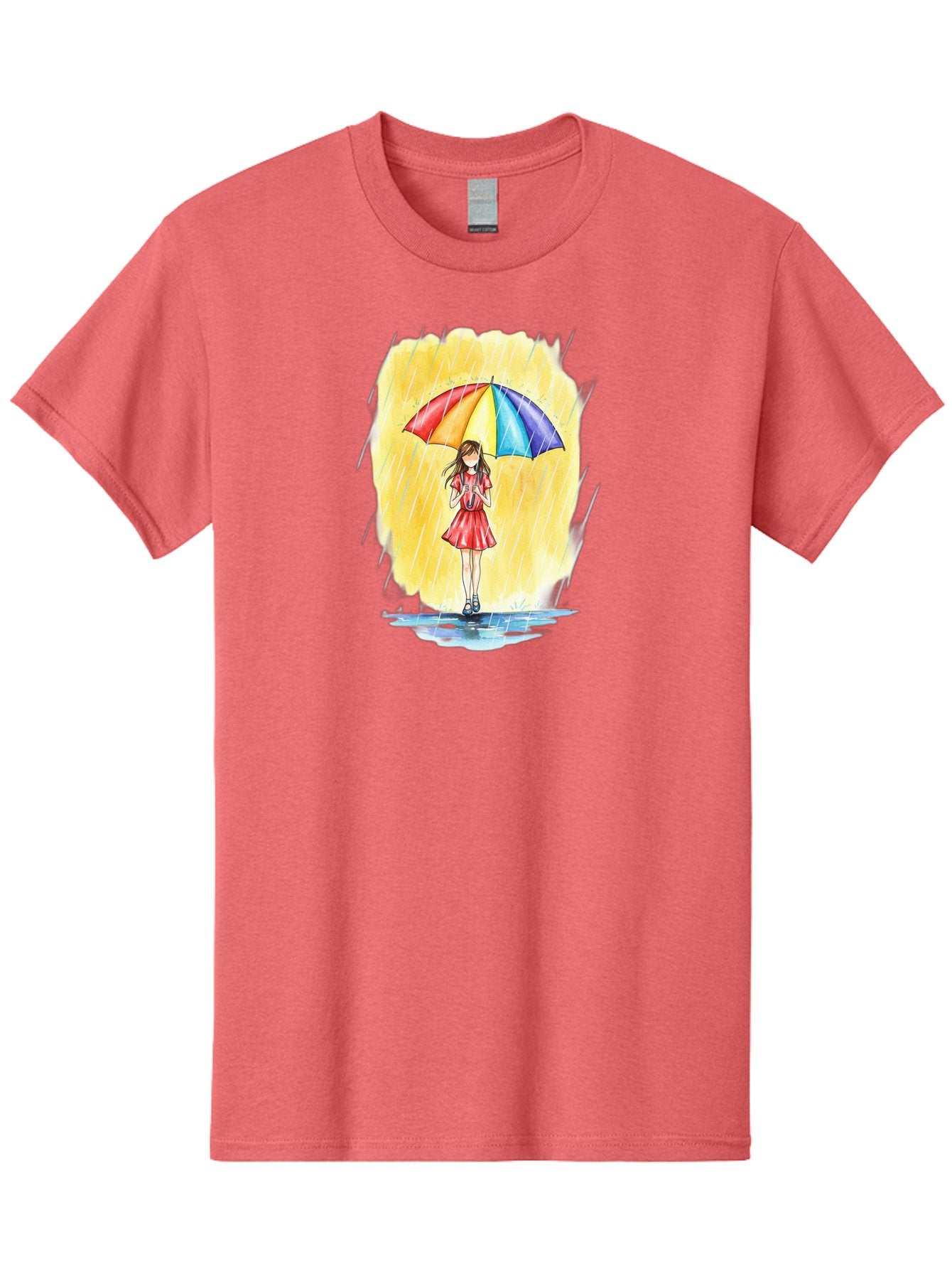 Girl-In-Red-Dress-With-Rainbow-Umbrella Men'S Graphic Tee, 100% Cotton, Comfortable Casual Summer Wear, Machine Washable, Vintage Camera, Old Camera, Antique Camera, Black Camera, Classic Photography, Photography Equipment, Nostalgic Device, Bai027 9