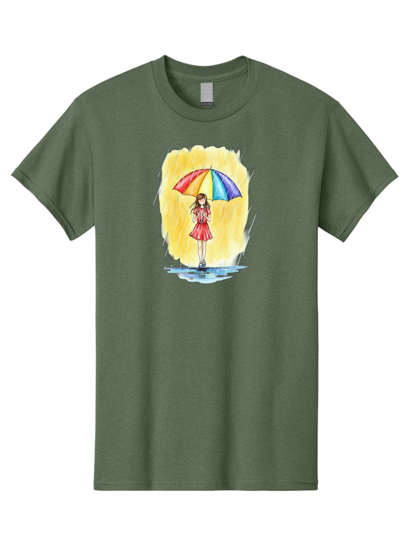 Girl-In-Red-Dress-With-Rainbow-Umbrella Men'S Graphic Tee, 100% Cotton, Comfortable Casual Summer Wear, Machine Washable, Vintage Camera, Old Camera, Antique Camera, Black Camera, Classic Photography, Photography Equipment, Nostalgic Device, Bai027 12