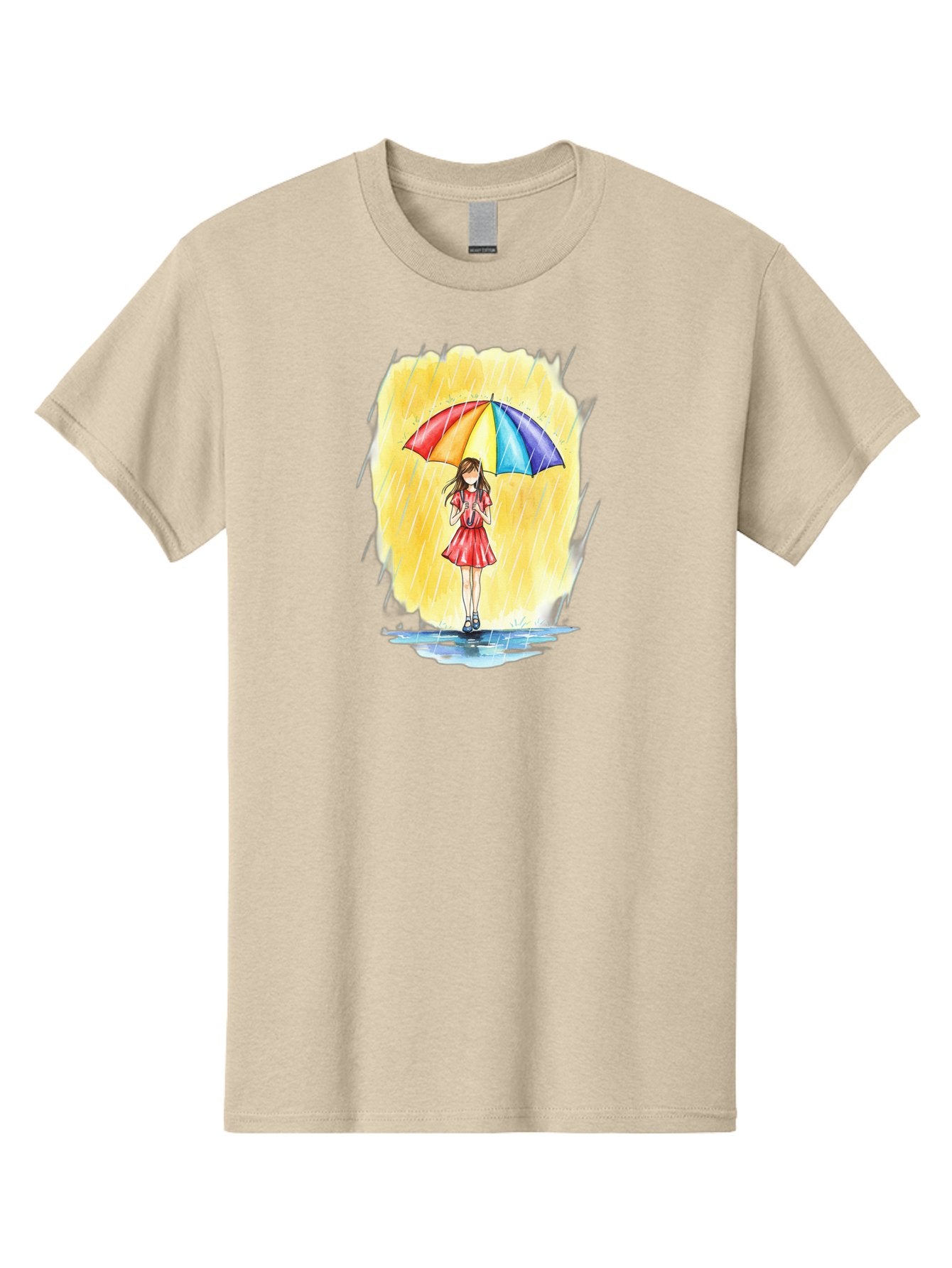 Girl-In-Red-Dress-With-Rainbow-Umbrella Men'S Graphic Tee, 100% Cotton, Comfortable Casual Summer Wear, Machine Washable, Vintage Camera, Old Camera, Antique Camera, Black Camera, Classic Photography, Photography Equipment, Nostalgic Device, Bai027