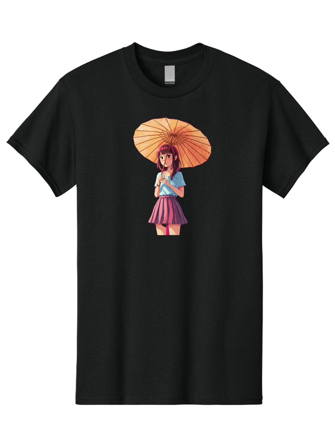 Girl-With-Parasol-1 Men'S Graphic Tee, 100% Cotton, Comfortable Casual Summer Wear, Machine Washable, Vintage Camera, Old Camera, Antique Camera, Black Camera, Classic Photography, Photography Equipment, Nostalgic Device, Film Camera, Bai030 8