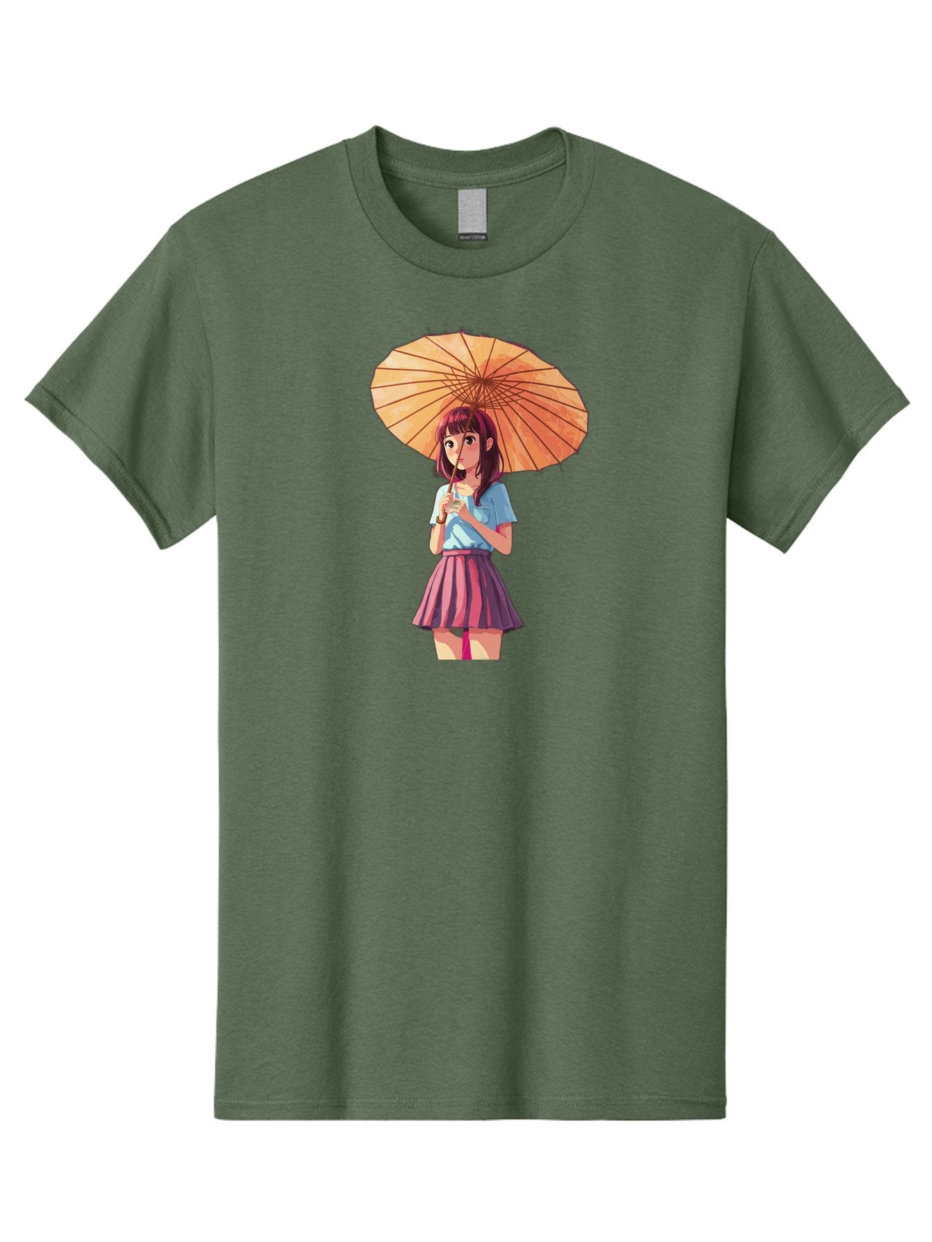 Girl-With-Parasol-1 Men'S Graphic Tee, 100% Cotton, Comfortable Casual Summer Wear, Machine Washable, Vintage Camera, Old Camera, Antique Camera, Black Camera, Classic Photography, Photography Equipment, Nostalgic Device, Film Camera, Bai030 5