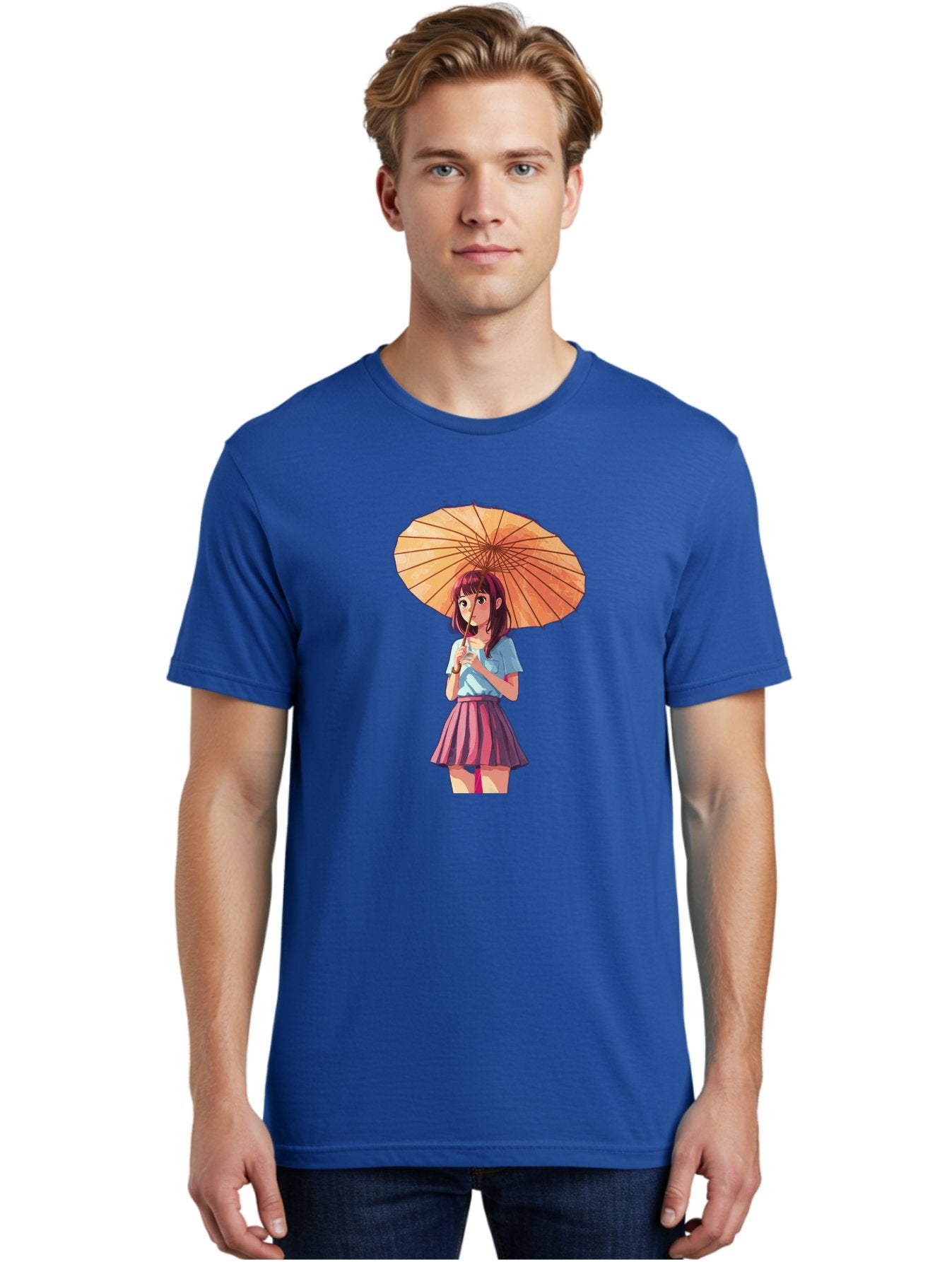 Girl-With-Parasol-1 Men'S Graphic Tee, 100% Cotton, Comfortable Casual Summer Wear, Machine Washable, Vintage Camera, Old Camera, Antique Camera, Black Camera, Classic Photography, Photography Equipment, Nostalgic Device, Film Camera, Bai030 18