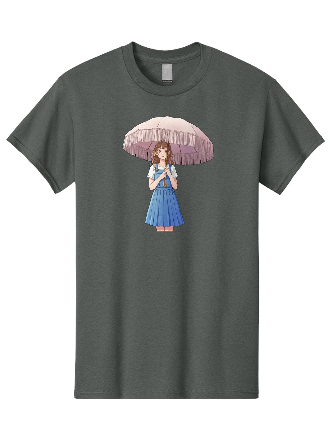 Girl-With-Parasol-2 Men'S Graphic Tee, 100% Cotton, Comfortable Casual Summer Wear, Machine Washable, Vintage Camera, Old Camera, Antique Camera, Black Camera, Classic Photography, Photography Equipment, Nostalgic Device, Film Camera, Bai031 3