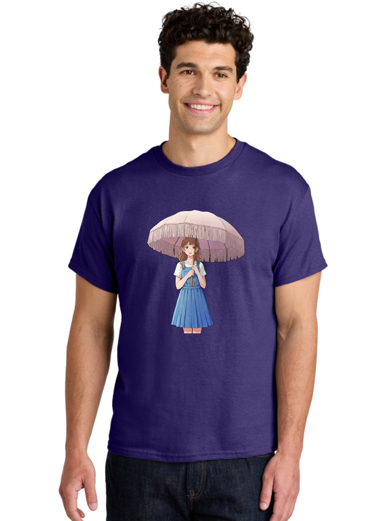 Girl-With-Parasol-2 Men'S Graphic Tee, 100% Cotton, Comfortable Casual Summer Wear, Machine Washable, Vintage Camera, Old Camera, Antique Camera, Black Camera, Classic Photography, Photography Equipment, Nostalgic Device, Film Camera, Bai031 21
