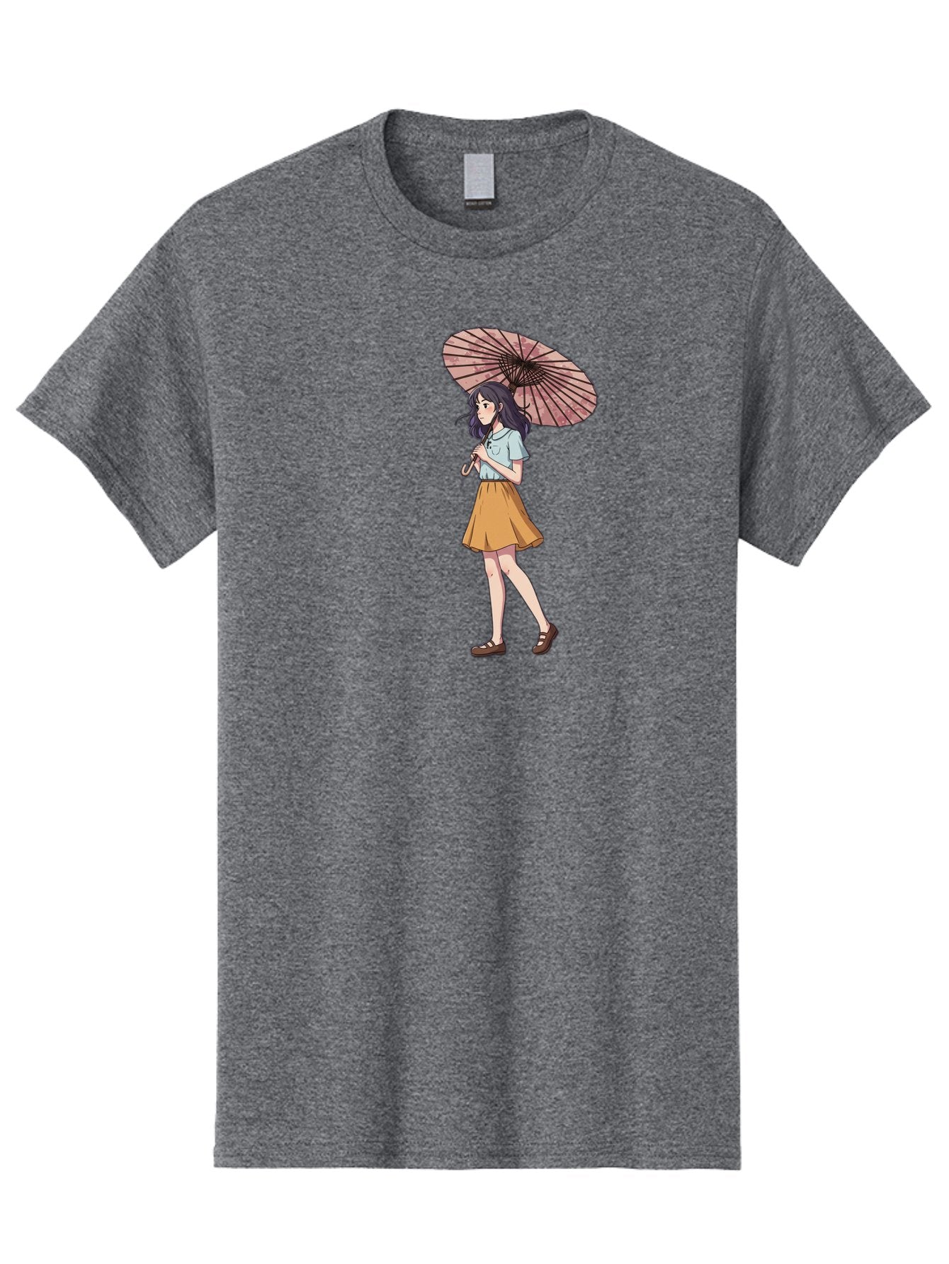Girl-With-Parasol-4 Men'S Graphic Tee, 100% Cotton, Comfortable Casual Summer Wear, Machine Washable, Vintage Camera, Old Camera, Antique Camera, Black Camera, Classic Photography, Photography Equipment, Nostalgic Device, Film Camera, Bai033 9