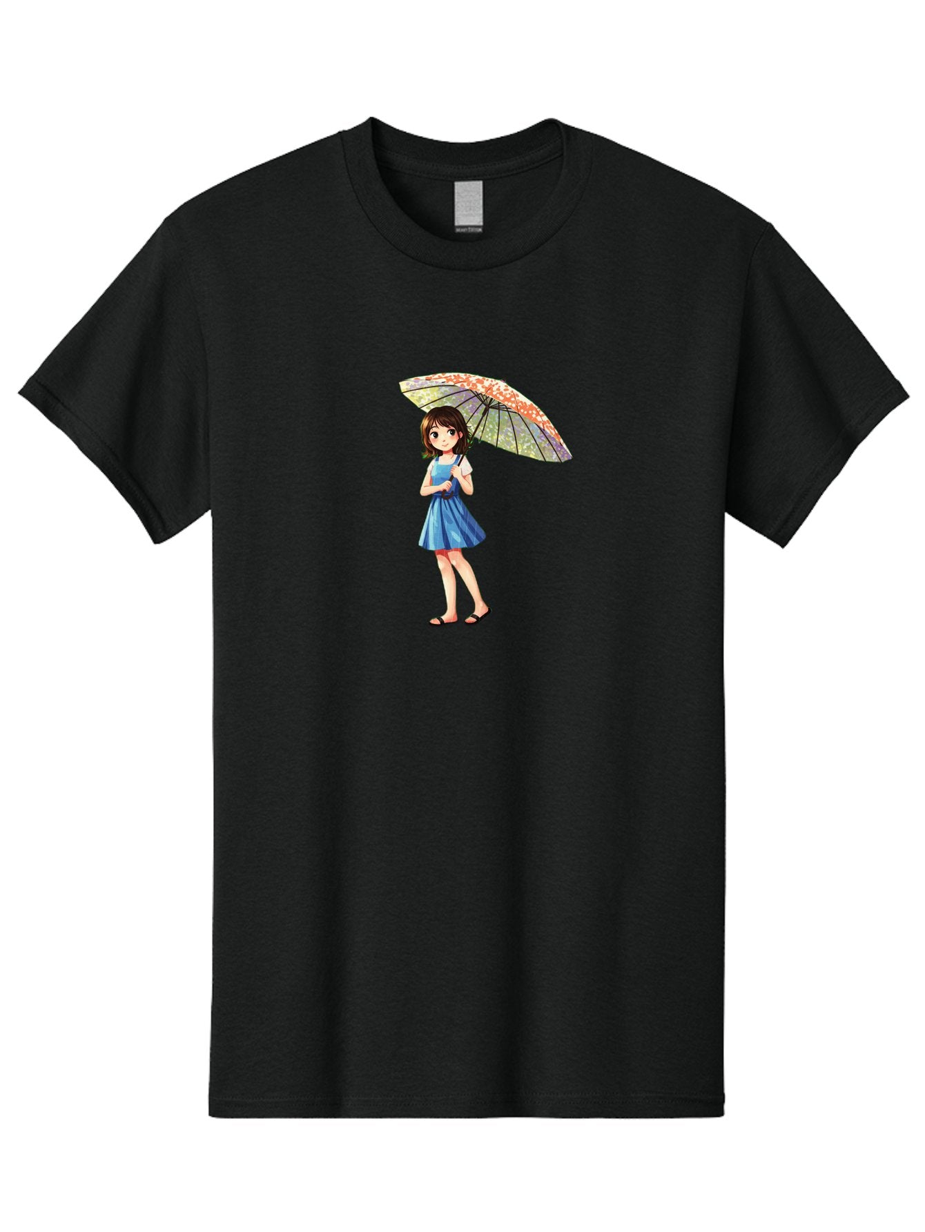 Girl-With-Parasol-5 Men'S Graphic Tee, 100% Cotton, Comfortable Casual Summer Wear, Machine Washable, Vintage Camera, Old Camera, Antique Camera, Black Camera, Classic Photography, Photography Equipment, Nostalgic Device, Film Camera, Bai034 12