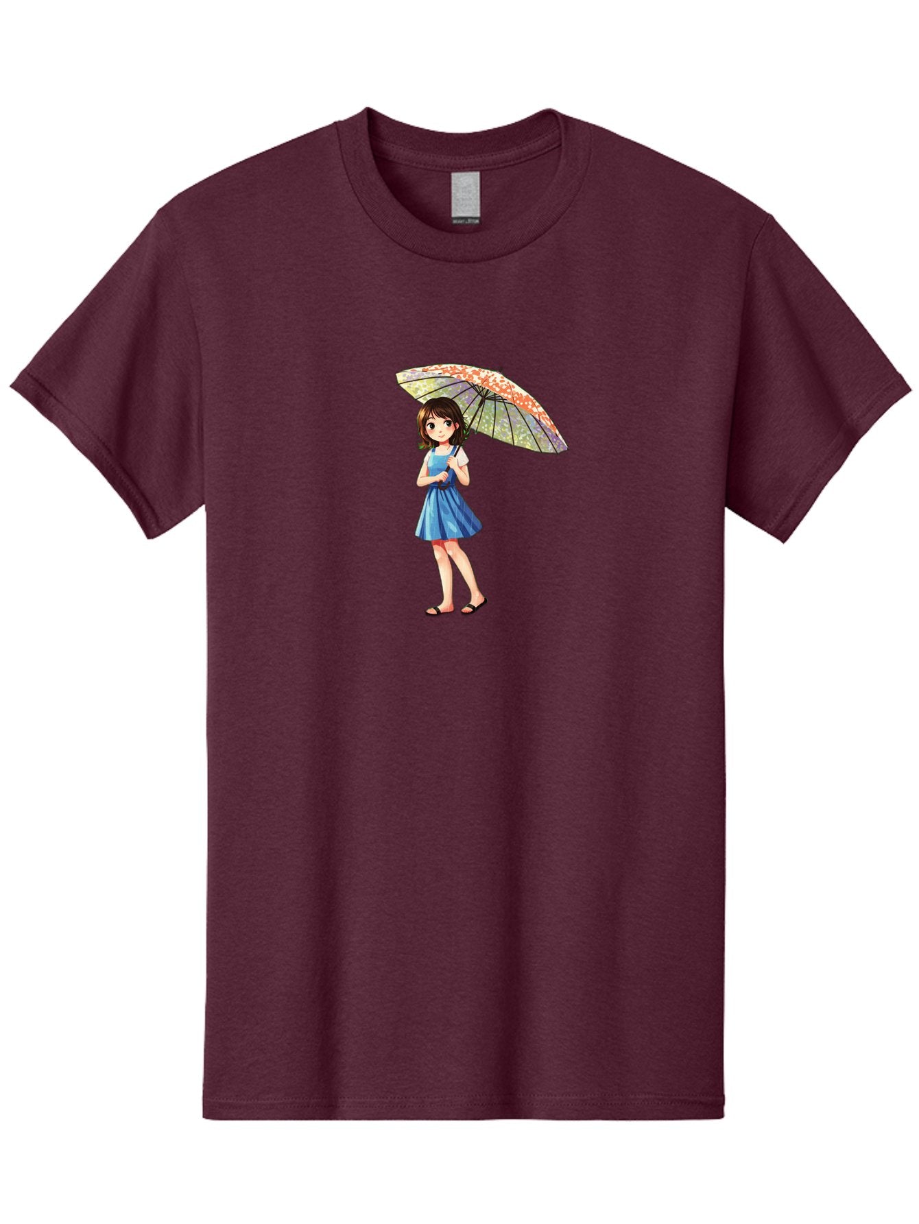 Girl-With-Parasol-5 Men'S Graphic Tee, 100% Cotton, Comfortable Casual Summer Wear, Machine Washable, Vintage Camera, Old Camera, Antique Camera, Black Camera, Classic Photography, Photography Equipment, Nostalgic Device, Film Camera, Bai034 15