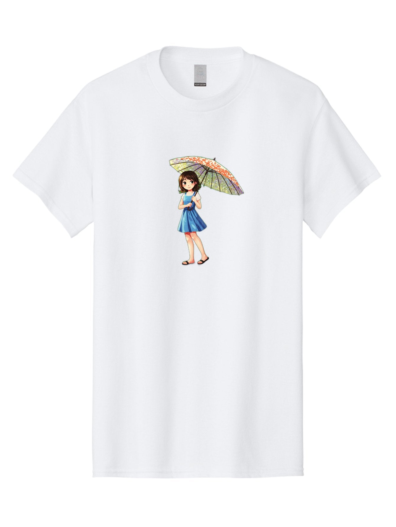 Girl-With-Parasol-5 Men'S Graphic Tee, 100% Cotton, Comfortable Casual Summer Wear, Machine Washable, Vintage Camera, Old Camera, Antique Camera, Black Camera, Classic Photography, Photography Equipment, Nostalgic Device, Film Camera, Bai034
