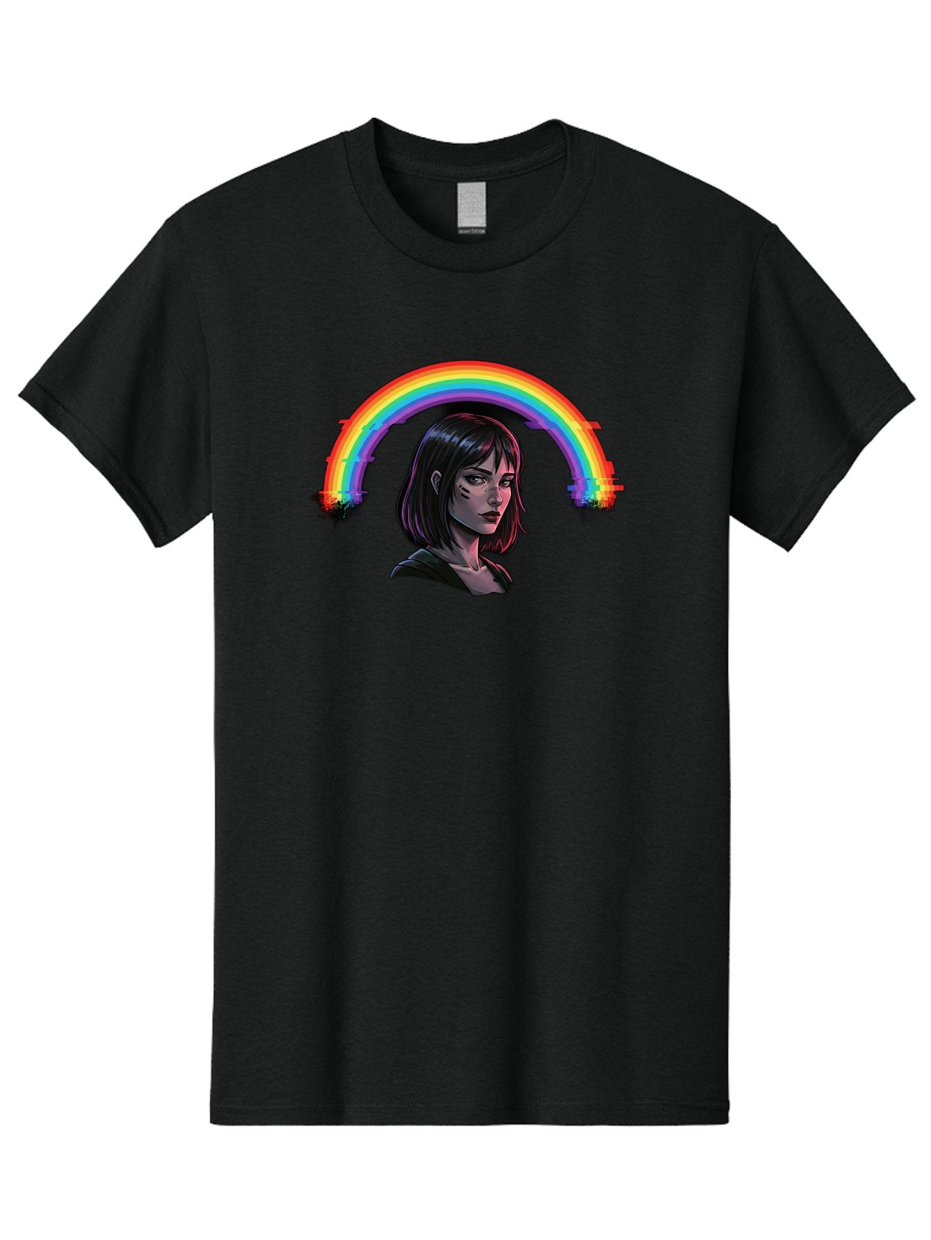 Girl-With-Rainbow Men'S Graphic Tee, 100% Cotton, Comfortable Casual Summer Wear, Machine Washable, Vintage Camera, Old Camera, Antique Camera, Black Camera, Classic Photography, Photography Equipment, Nostalgic Device, Film Camera, Camera Art Bai036 6