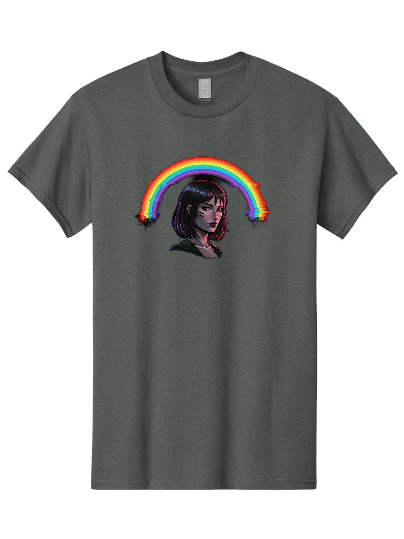 Girl-With-Rainbow Men'S Graphic Tee, 100% Cotton, Comfortable Casual Summer Wear, Machine Washable, Vintage Camera, Old Camera, Antique Camera, Black Camera, Classic Photography, Photography Equipment, Nostalgic Device, Film Camera, Camera Art Bai036 15