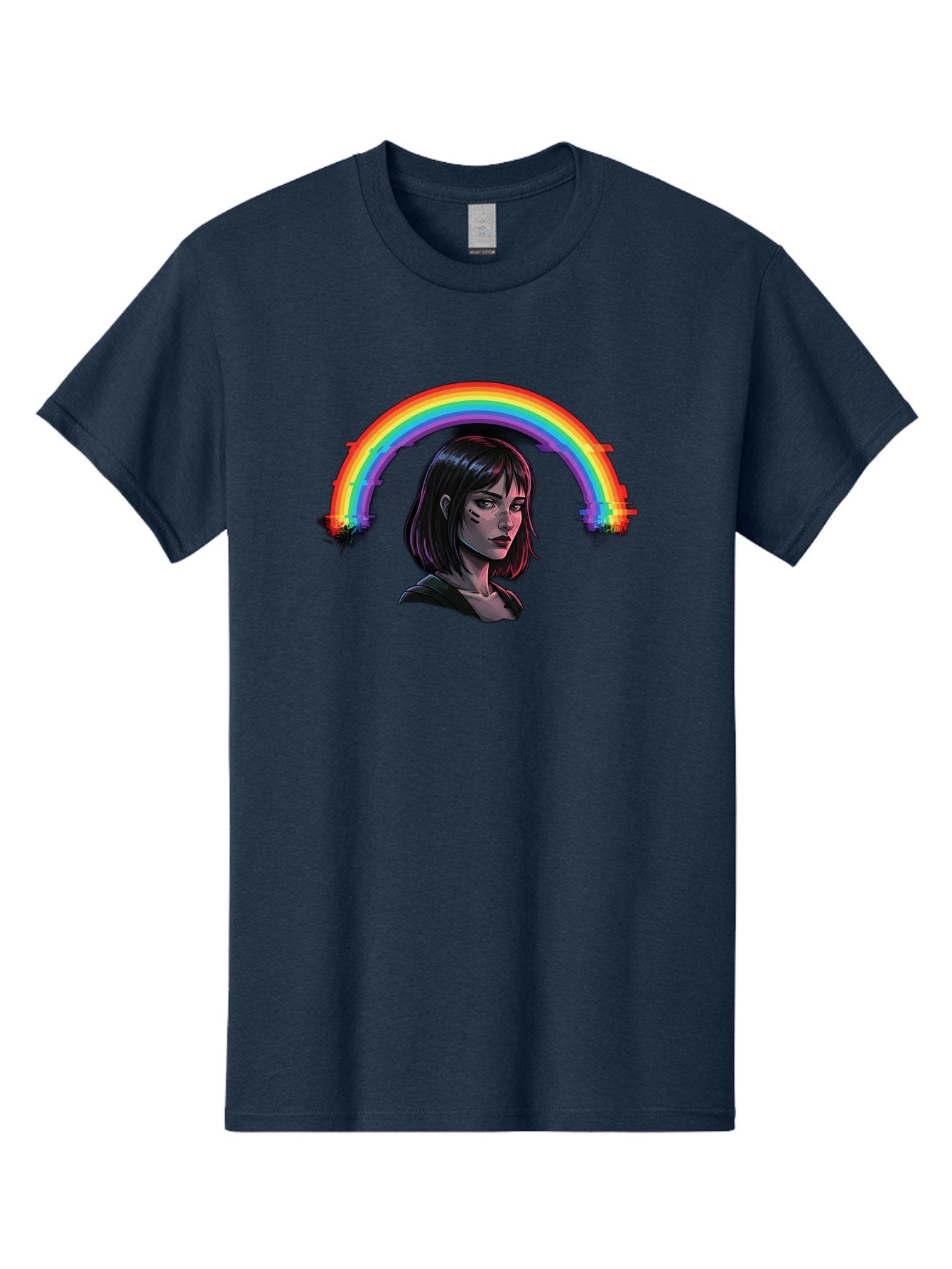 Girl-With-Rainbow Men'S Graphic Tee, 100% Cotton, Comfortable Casual Summer Wear, Machine Washable, Vintage Camera, Old Camera, Antique Camera, Black Camera, Classic Photography, Photography Equipment, Nostalgic Device, Film Camera, Camera Art Bai036 4