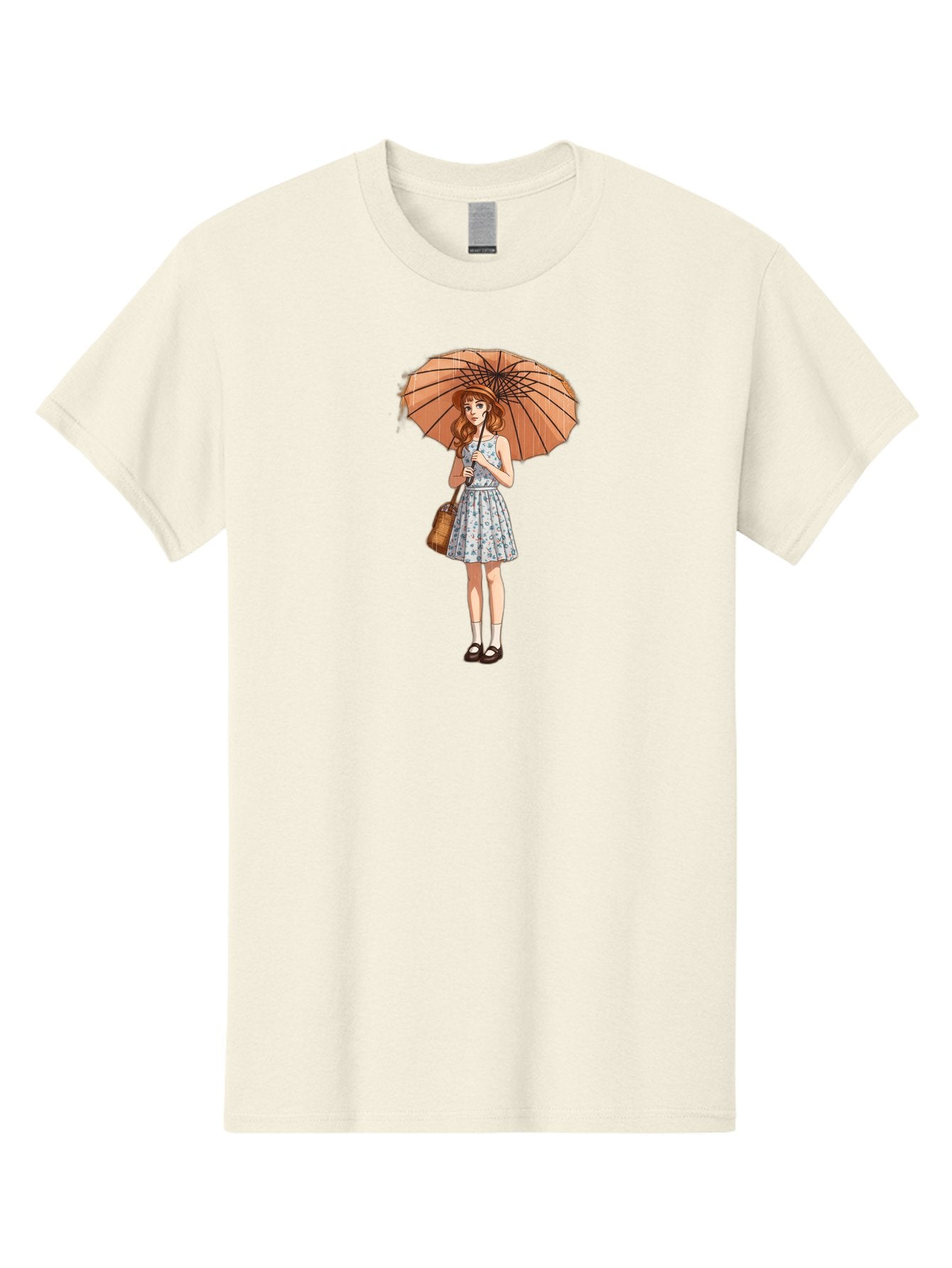 Girl-With-Umbrella-2 Men'S Graphic Tee, 100% Cotton, Comfortable Casual Summer Wear, Machine Washable, Vintage Camera, Old Camera, Antique Camera, Black Camera, Classic Photography, Photography Equipment, Nostalgic Device, Film Camera, Bai038 5
