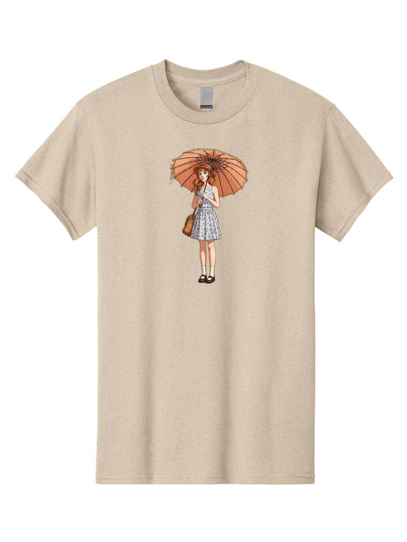 Girl-With-Umbrella-2 Men'S Graphic Tee, 100% Cotton, Comfortable Casual Summer Wear, Machine Washable, Vintage Camera, Old Camera, Antique Camera, Black Camera, Classic Photography, Photography Equipment, Nostalgic Device, Film Camera, Bai038 8