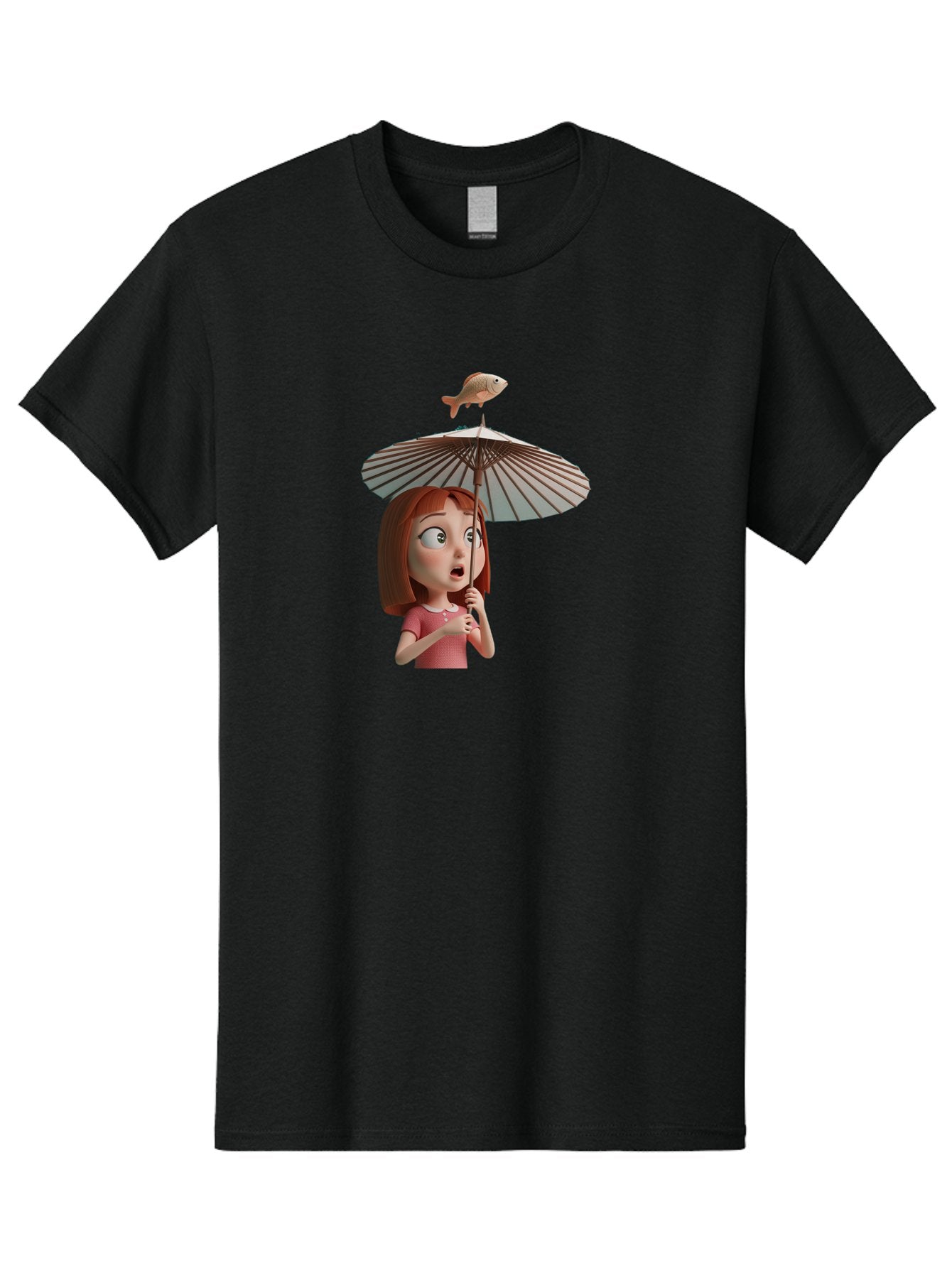 Girl-With-Umbrella-And-Fish Men'S Graphic Tee, 100% Cotton, Comfortable Casual Summer Wear, Machine Washable, Vintage Camera, Old Camera, Antique Camera, Black Camera, Classic Photography, Photography Equipment, Nostalgic Device, Film Camera, Bai039 13