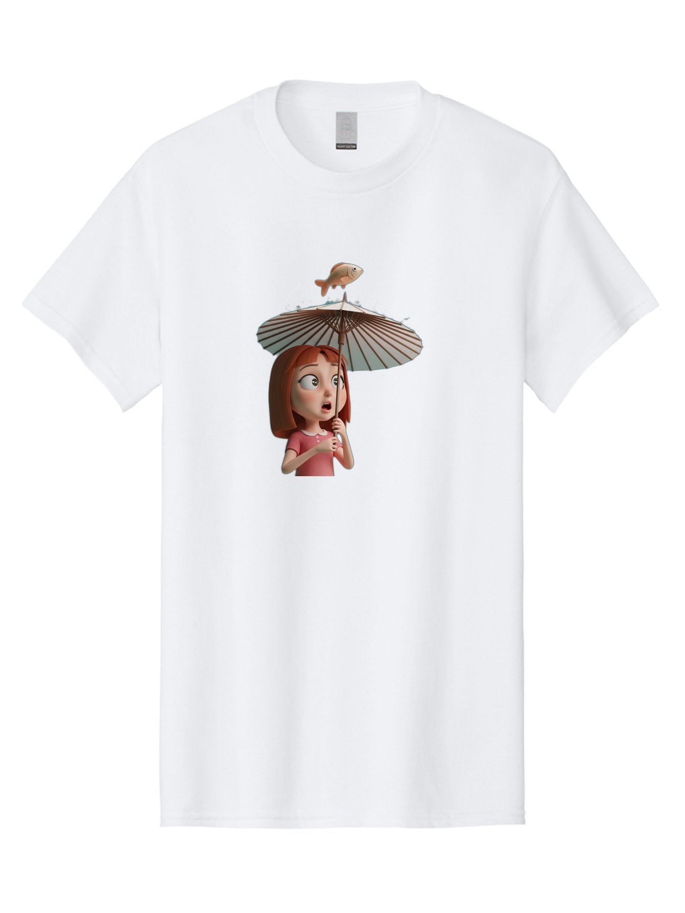 Girl-With-Umbrella-And-Fish Men'S Graphic Tee, 100% Cotton, Comfortable Casual Summer Wear, Machine Washable, Vintage Camera, Old Camera, Antique Camera, Black Camera, Classic Photography, Photography Equipment, Nostalgic Device, Film Camera, Bai039