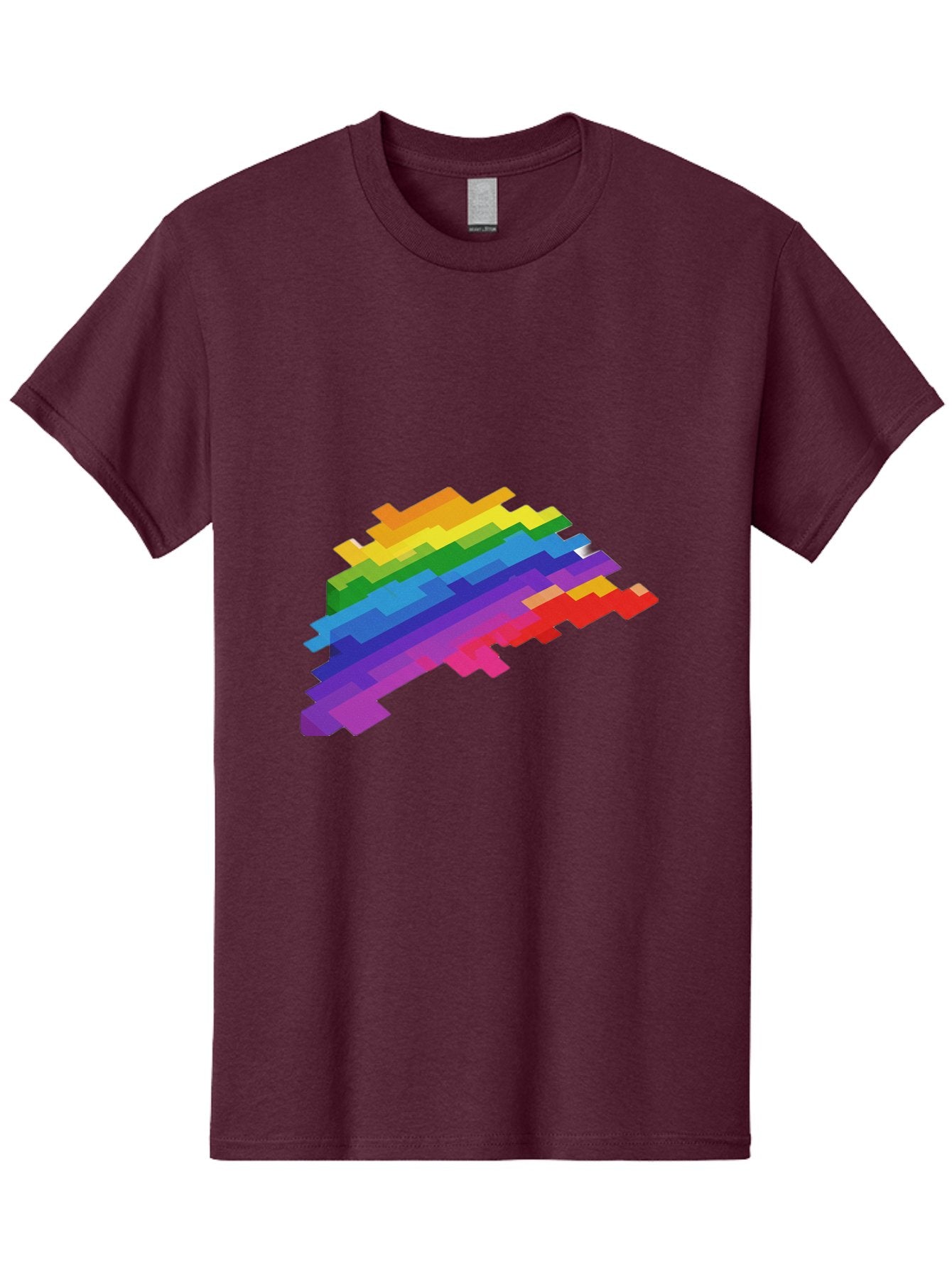 Glitchy-Rainbow Men'S Graphic Tee, 100% Cotton, Comfortable Casual Summer Wear, Machine Washable, Vintage Camera, Old Camera, Antique Camera, Black Camera, Classic Photography, Photography Equipment, Nostalgic Device, Film Camera, Camera Art Bai044 14