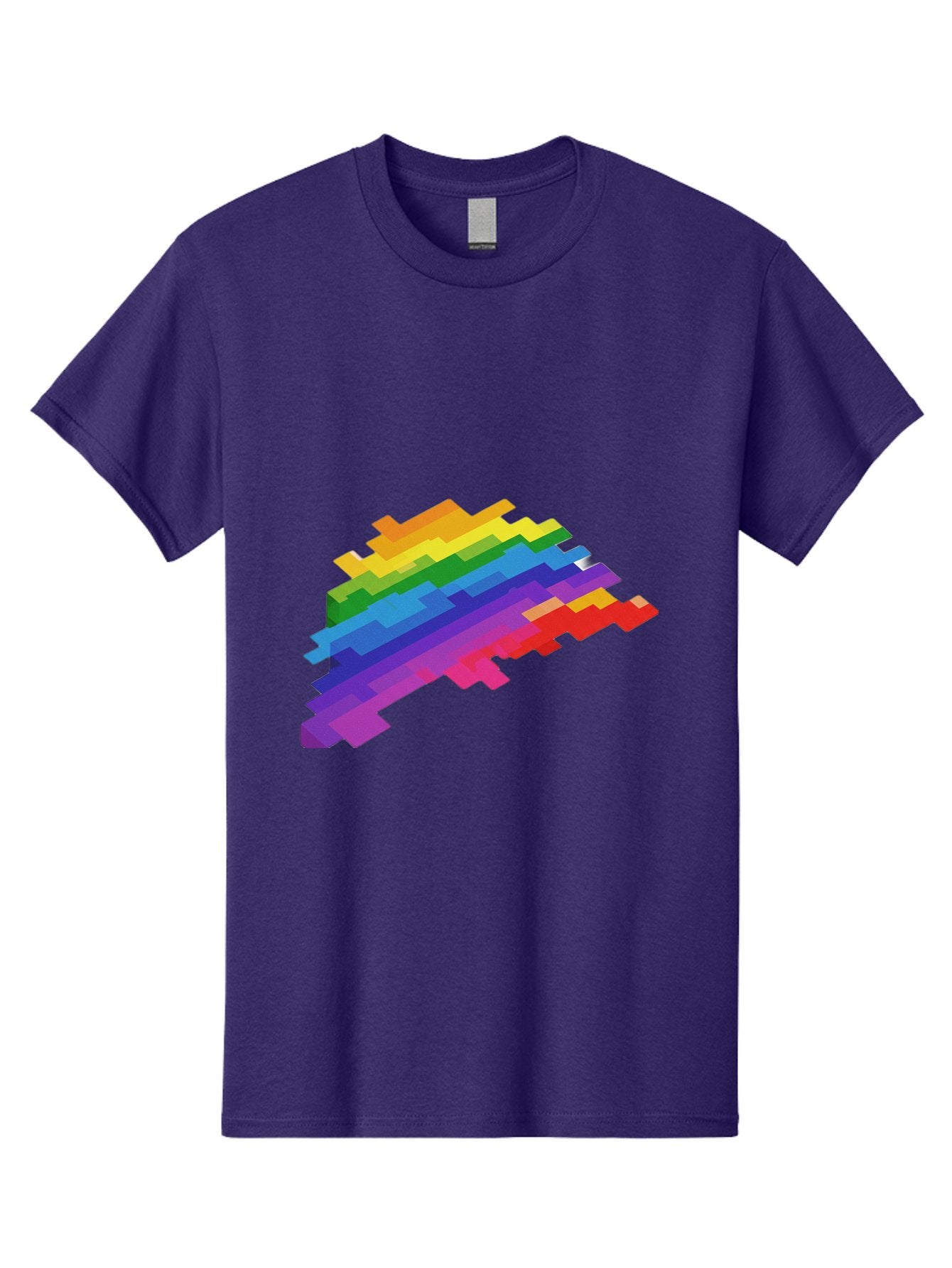 Glitchy-Rainbow Men'S Graphic Tee, 100% Cotton, Comfortable Casual Summer Wear, Machine Washable, Vintage Camera, Old Camera, Antique Camera, Black Camera, Classic Photography, Photography Equipment, Nostalgic Device, Film Camera, Camera Art Bai044 6