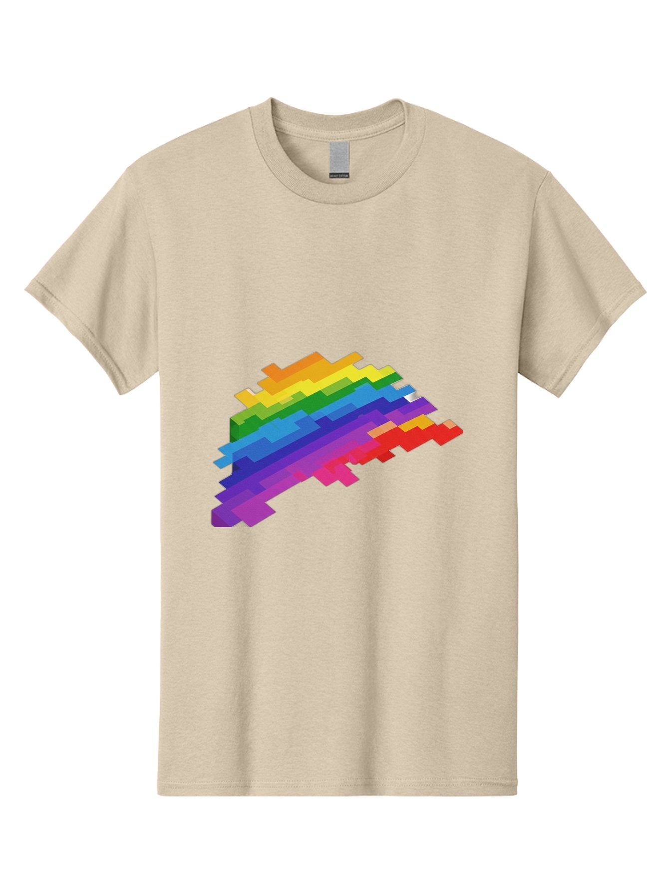 Glitchy-Rainbow Men'S Graphic Tee, 100% Cotton, Comfortable Casual Summer Wear, Machine Washable, Vintage Camera, Old Camera, Antique Camera, Black Camera, Classic Photography, Photography Equipment, Nostalgic Device, Film Camera, Camera Art Bai044 9