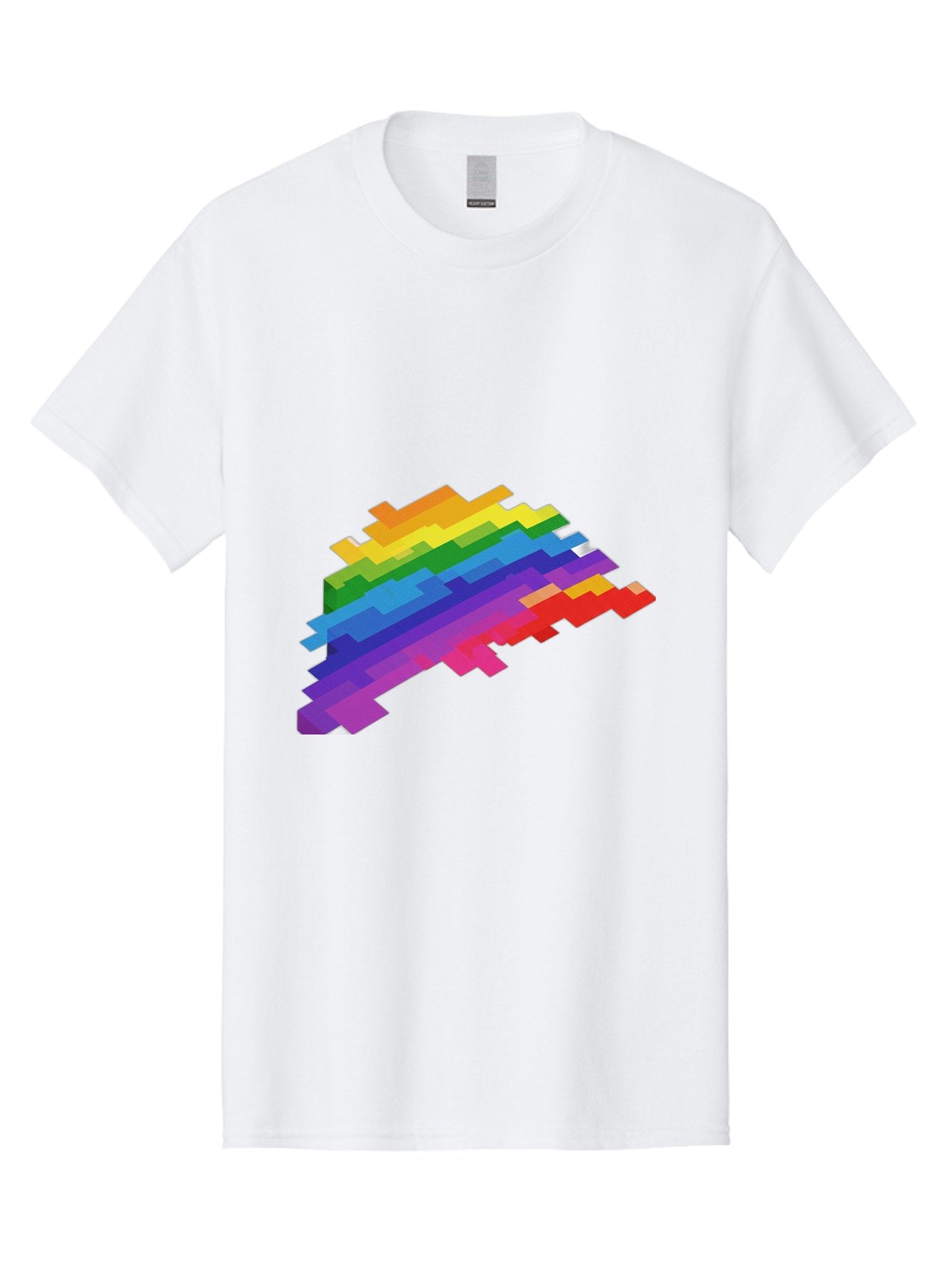 Glitchy-Rainbow Men'S Graphic Tee, 100% Cotton, Comfortable Casual Summer Wear, Machine Washable, Vintage Camera, Old Camera, Antique Camera, Black Camera, Classic Photography, Photography Equipment, Nostalgic Device, Film Camera, Camera Art Bai044