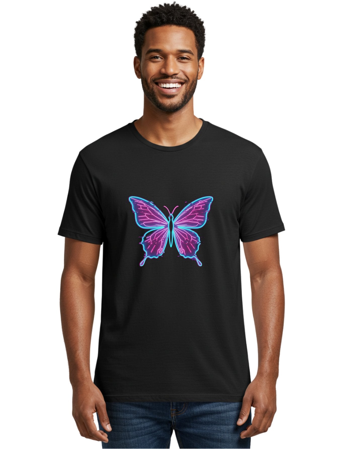 Glowing-Butterfly Men'S Graphic Tee, 100% Cotton, Comfortable Casual Summer Wear, Machine Washable, Vintage Camera, Old Camera, Antique Camera, Black Camera, Classic Photography, Photography Equipment, Nostalgic Device, Film Camera, Camera Art Bai048 26
