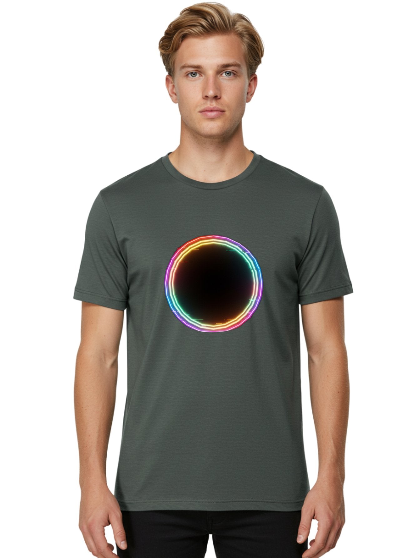 Glowing-Circle Men'S Graphic Tee, 100% Cotton, Comfortable Casual Summer Wear, Machine Washable, Vintage Camera, Old Camera, Antique Camera, Black Camera, Classic Photography, Photography Equipment, Nostalgic Device, Film Camera, Camera Art Bai049 22