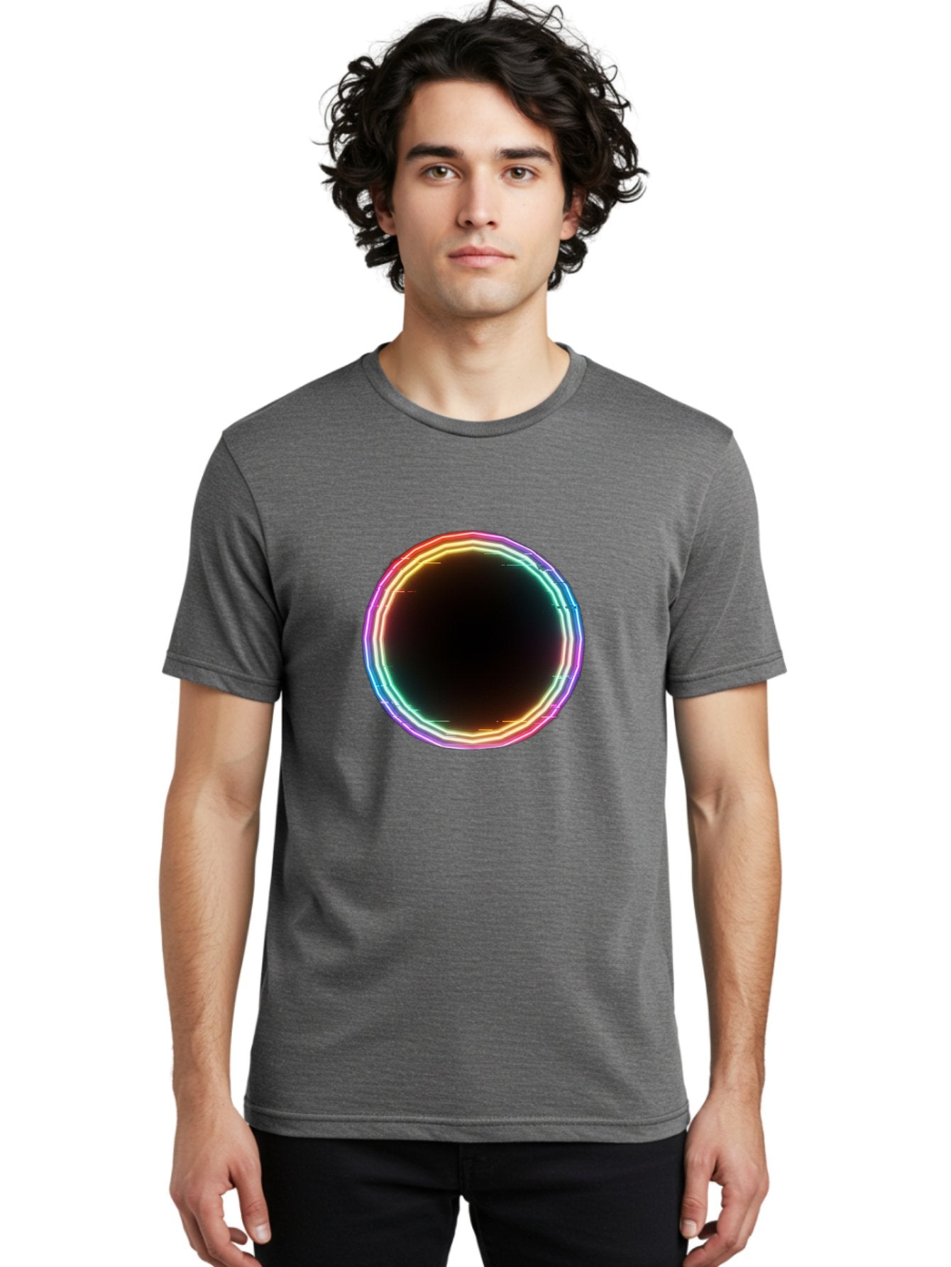 Glowing-Circle Men'S Graphic Tee, 100% Cotton, Comfortable Casual Summer Wear, Machine Washable, Vintage Camera, Old Camera, Antique Camera, Black Camera, Classic Photography, Photography Equipment, Nostalgic Device, Film Camera, Camera Art Bai049 17