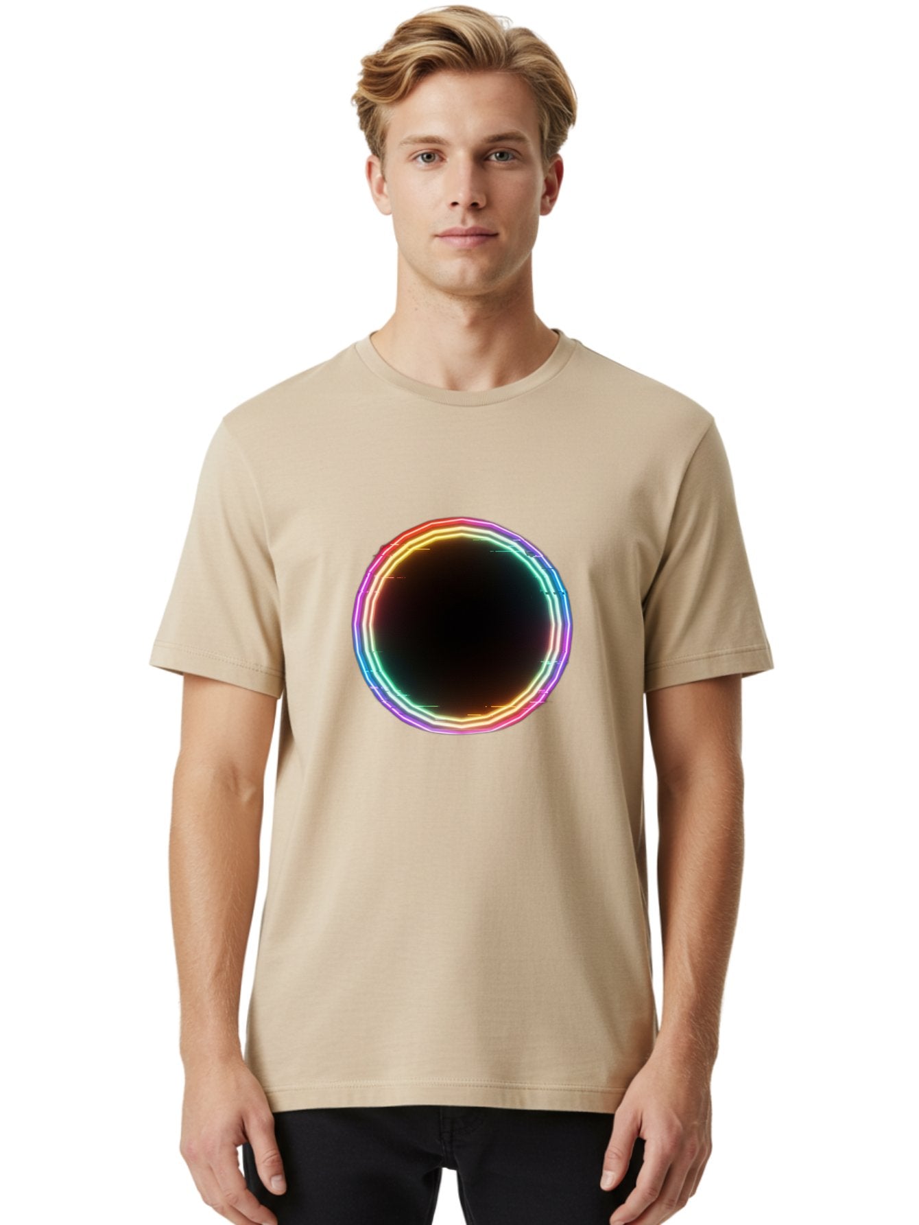 Glowing-Circle Men'S Graphic Tee, 100% Cotton, Comfortable Casual Summer Wear, Machine Washable, Vintage Camera, Old Camera, Antique Camera, Black Camera, Classic Photography, Photography Equipment, Nostalgic Device, Film Camera, Camera Art Bai049 30