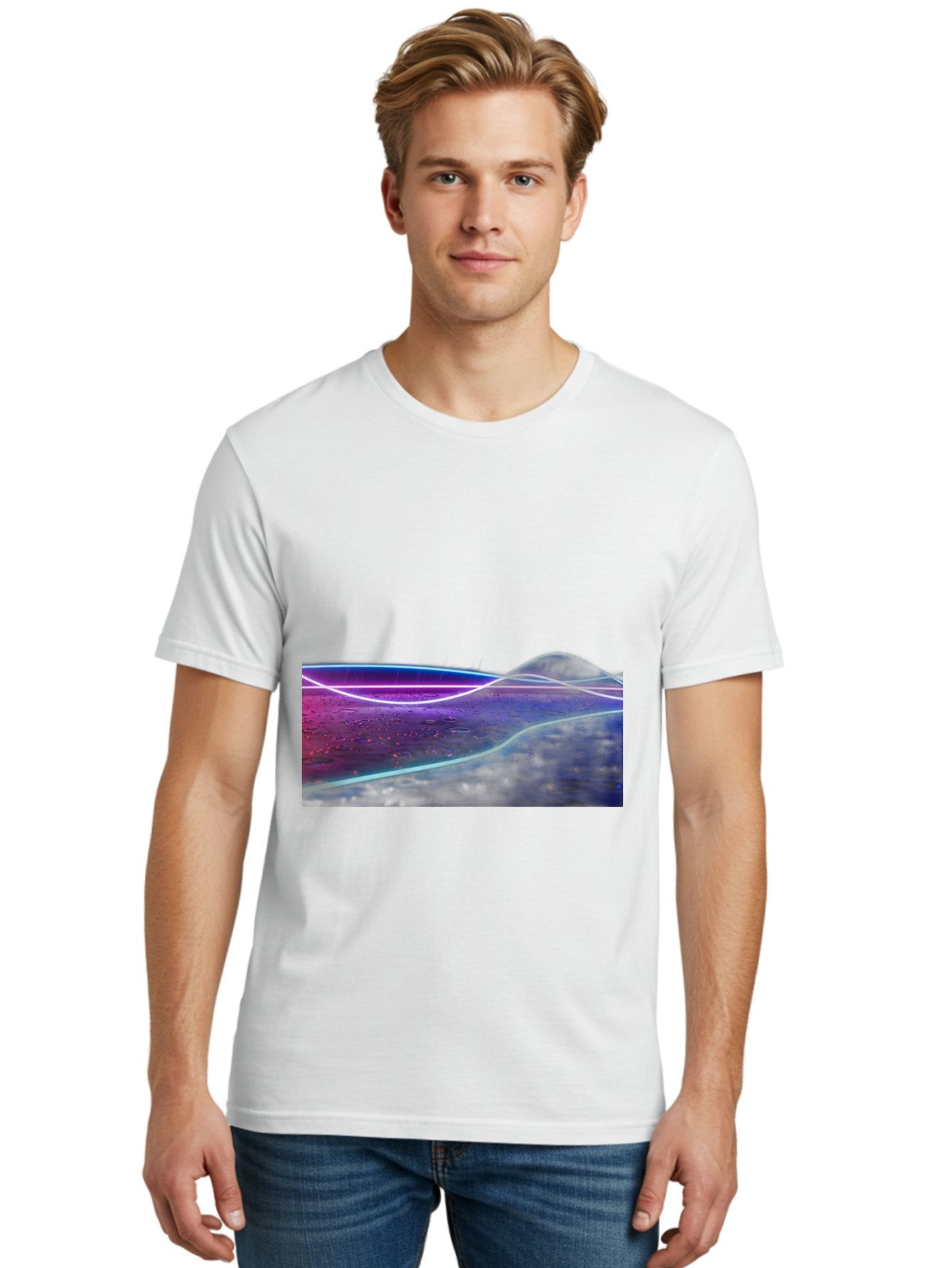 Glowing-Landscape Men'S Graphic Tee, 100% Cotton, Comfortable Casual Summer Wear, Machine Washable, Vintage Camera, Old Camera, Antique Camera, Black Camera, Classic Photography, Photography Equipment, Nostalgic Device, Film Camera, Camera Art Bai051 30