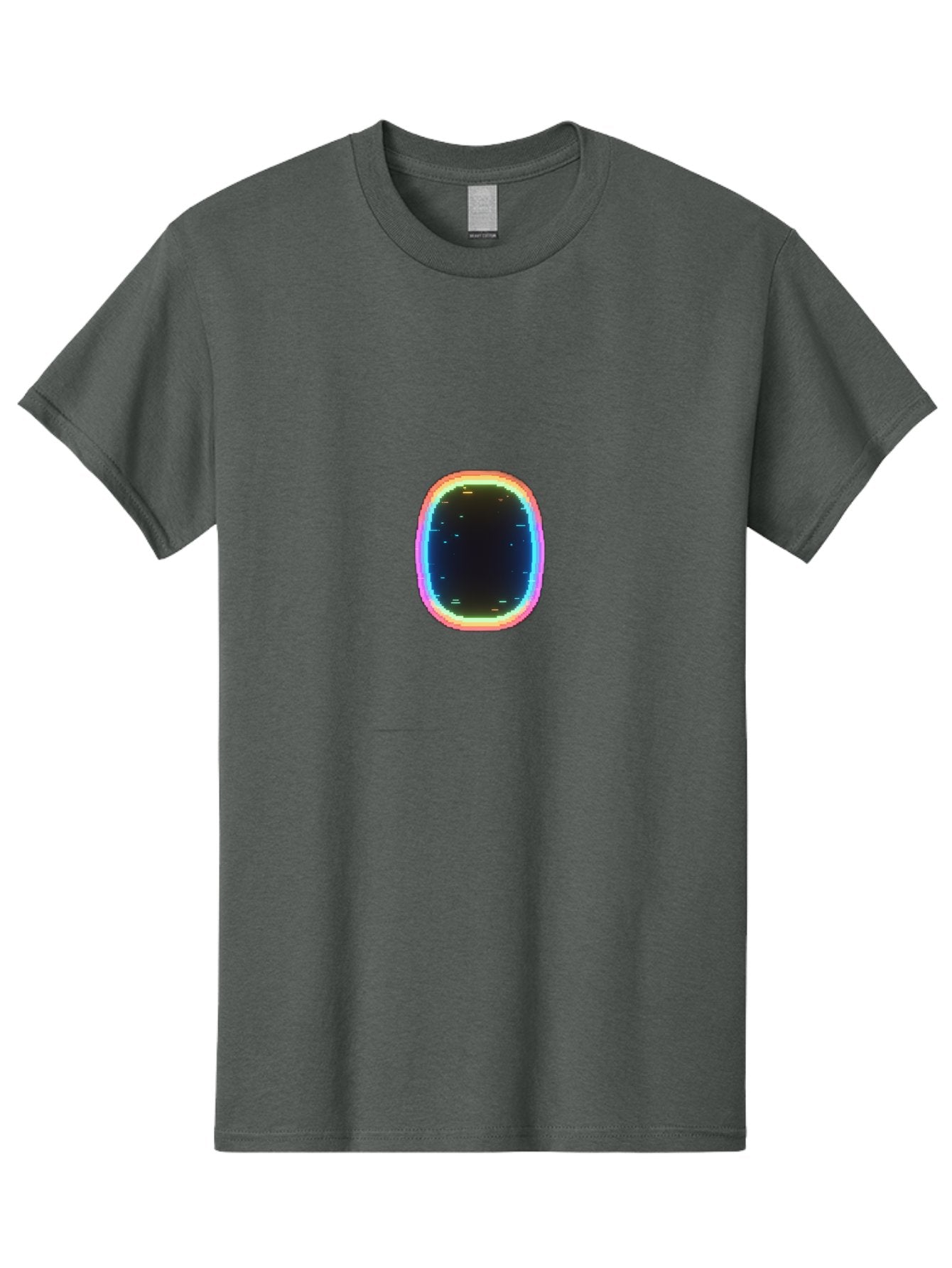 Glowing-Oval-1 Men'S Graphic Tee, 100% Cotton, Comfortable Casual Summer Wear, Machine Washable, Vintage Camera, Old Camera, Antique Camera, Black Camera, Classic Photography, Photography Equipment, Nostalgic Device, Film Camera, Camera Art Bai052 3