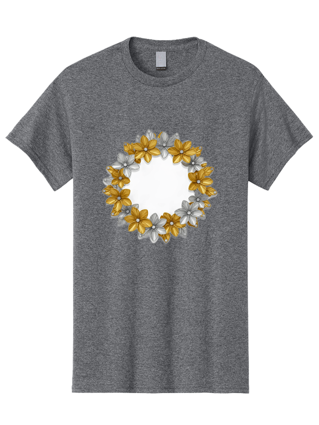 Gold-Silver-Flowers Men'S Graphic Tee, 100% Cotton, Comfortable Casual Summer Wear, Machine Washable, Vintage Camera, Old Camera, Antique Camera, Black Camera, Classic Photography, Photography Equipment, Nostalgic Device, Film Camera, Bai057 4