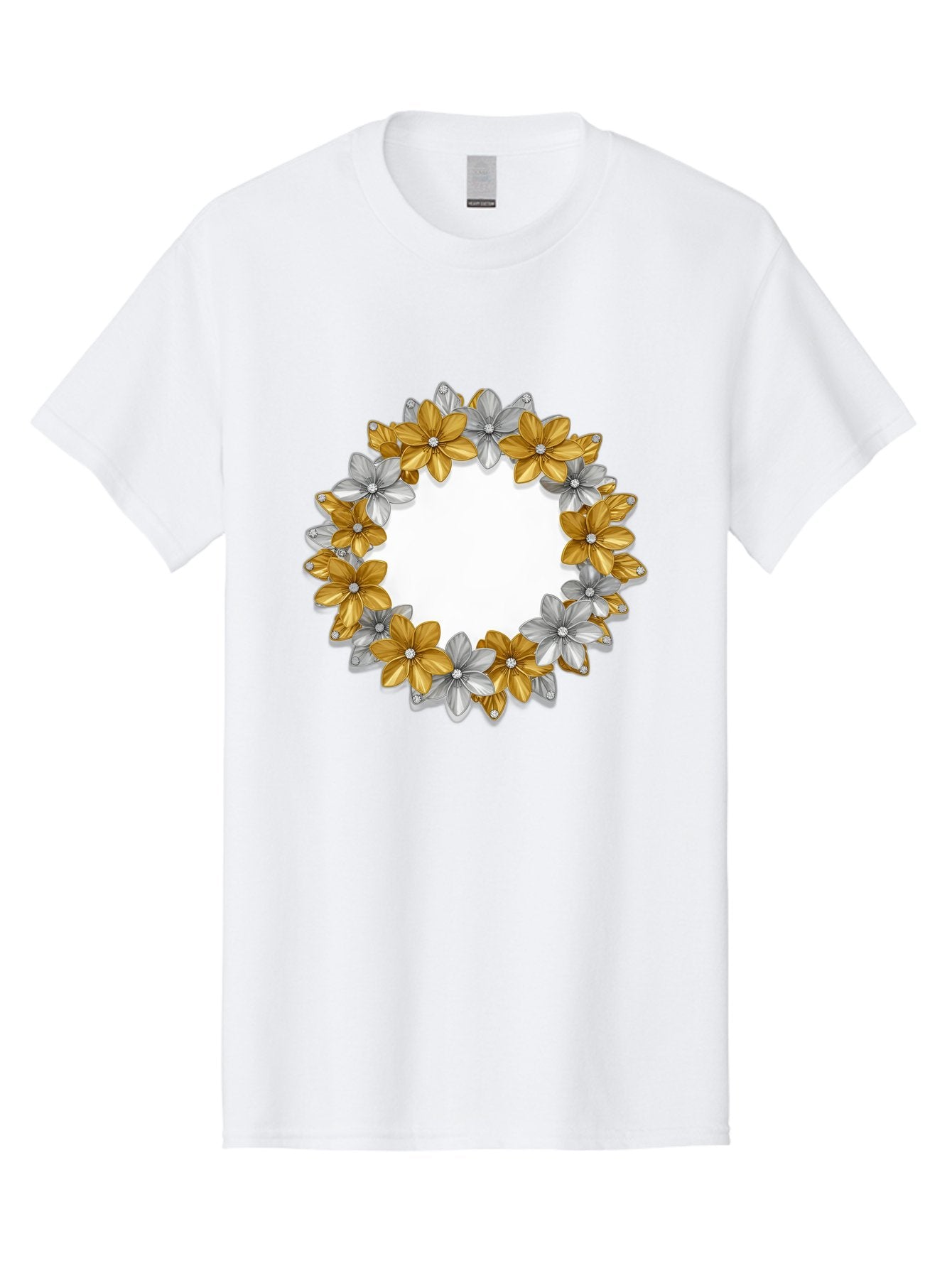Gold-Silver-Flowers Men'S Graphic Tee, 100% Cotton, Comfortable Casual Summer Wear, Machine Washable, Vintage Camera, Old Camera, Antique Camera, Black Camera, Classic Photography, Photography Equipment, Nostalgic Device, Film Camera, Bai057 4