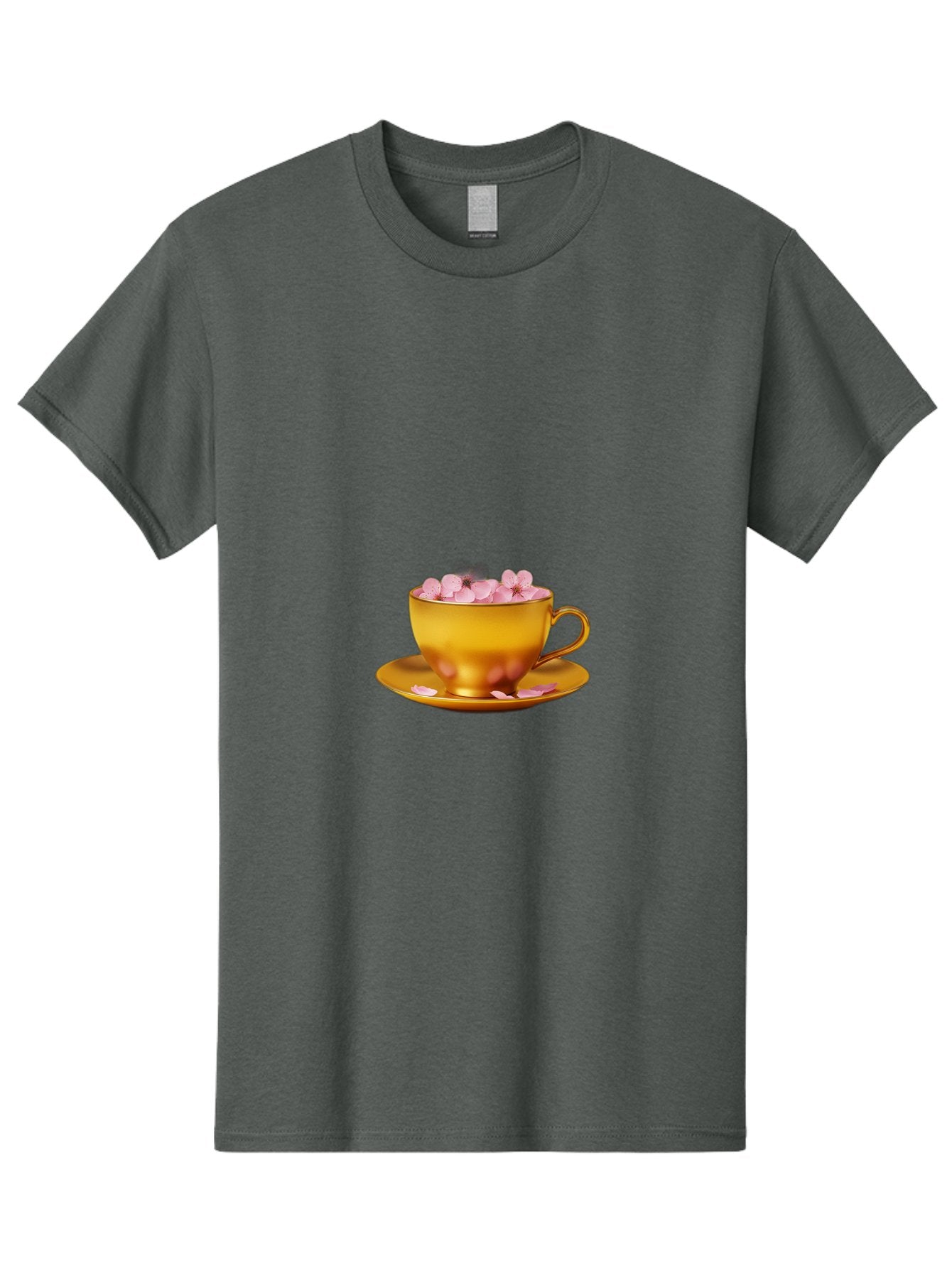 Golden-Cup-With-Petals Men'S Graphic Tee, 100% Cotton, Comfortable Casual Summer Wear, Machine Washable, Vintage Camera, Old Camera, Antique Camera, Black Camera, Classic Photography, Photography Equipment, Nostalgic Device, Film Camera, Bai059 8