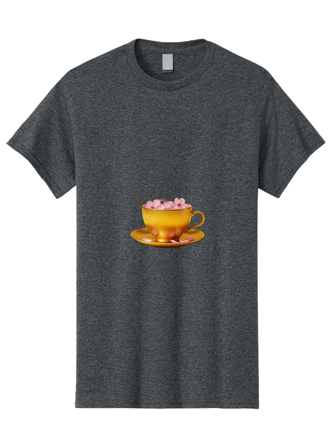 Golden-Cup-With-Petals Men'S Graphic Tee, 100% Cotton, Comfortable Casual Summer Wear, Machine Washable, Vintage Camera, Old Camera, Antique Camera, Black Camera, Classic Photography, Photography Equipment, Nostalgic Device, Film Camera, Bai059 12