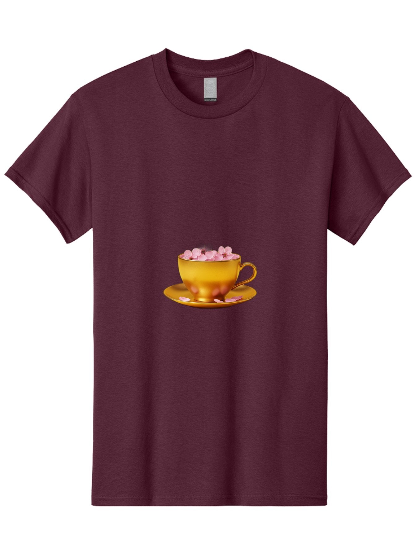 Golden-Cup-With-Petals Men'S Graphic Tee, 100% Cotton, Comfortable Casual Summer Wear, Machine Washable, Vintage Camera, Old Camera, Antique Camera, Black Camera, Classic Photography, Photography Equipment, Nostalgic Device, Film Camera, Bai059 4