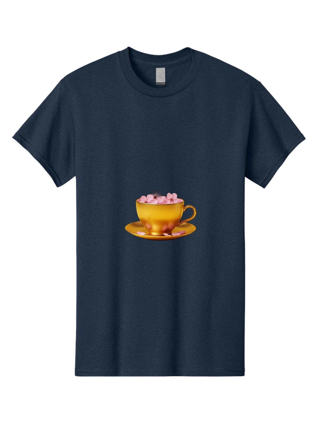 Golden-Cup-With-Petals Men'S Graphic Tee, 100% Cotton, Comfortable Casual Summer Wear, Machine Washable, Vintage Camera, Old Camera, Antique Camera, Black Camera, Classic Photography, Photography Equipment, Nostalgic Device, Film Camera, Bai059 14