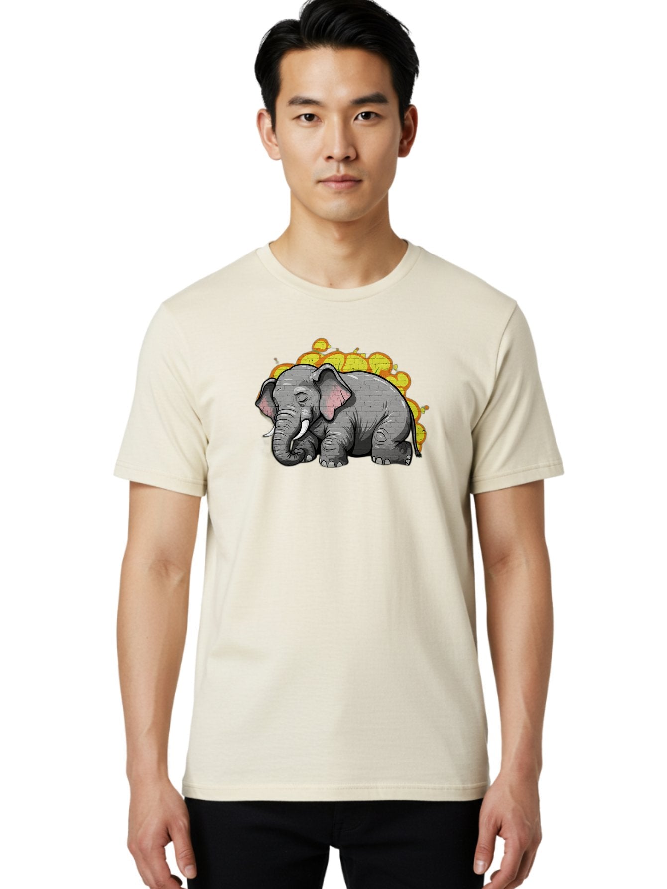 Graffiti-Elephant Men'S Graphic Tee, 100% Cotton, Comfortable Casual Summer Wear, Machine Washable, Vintage Camera, Old Camera, Antique Camera, Black Camera, Classic Photography, Photography Equipment, Nostalgic Device, Film Camera, Camera Art Bai062 20