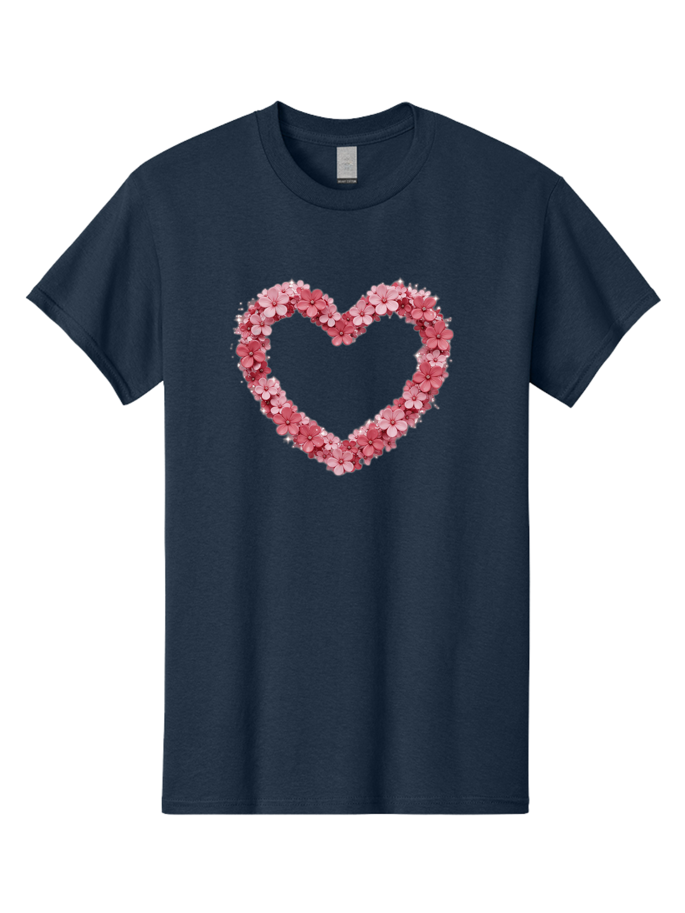 Heart-Shape-With-Pink-Flowers Men'S Graphic Tee, 100% Cotton, Comfortable Casual Summer Wear, Machine Washable, Vintage Camera, Old Camera, Antique Camera, Black Camera, Classic Photography, Photography Equipment, Nostalgic Device, Bai069 14