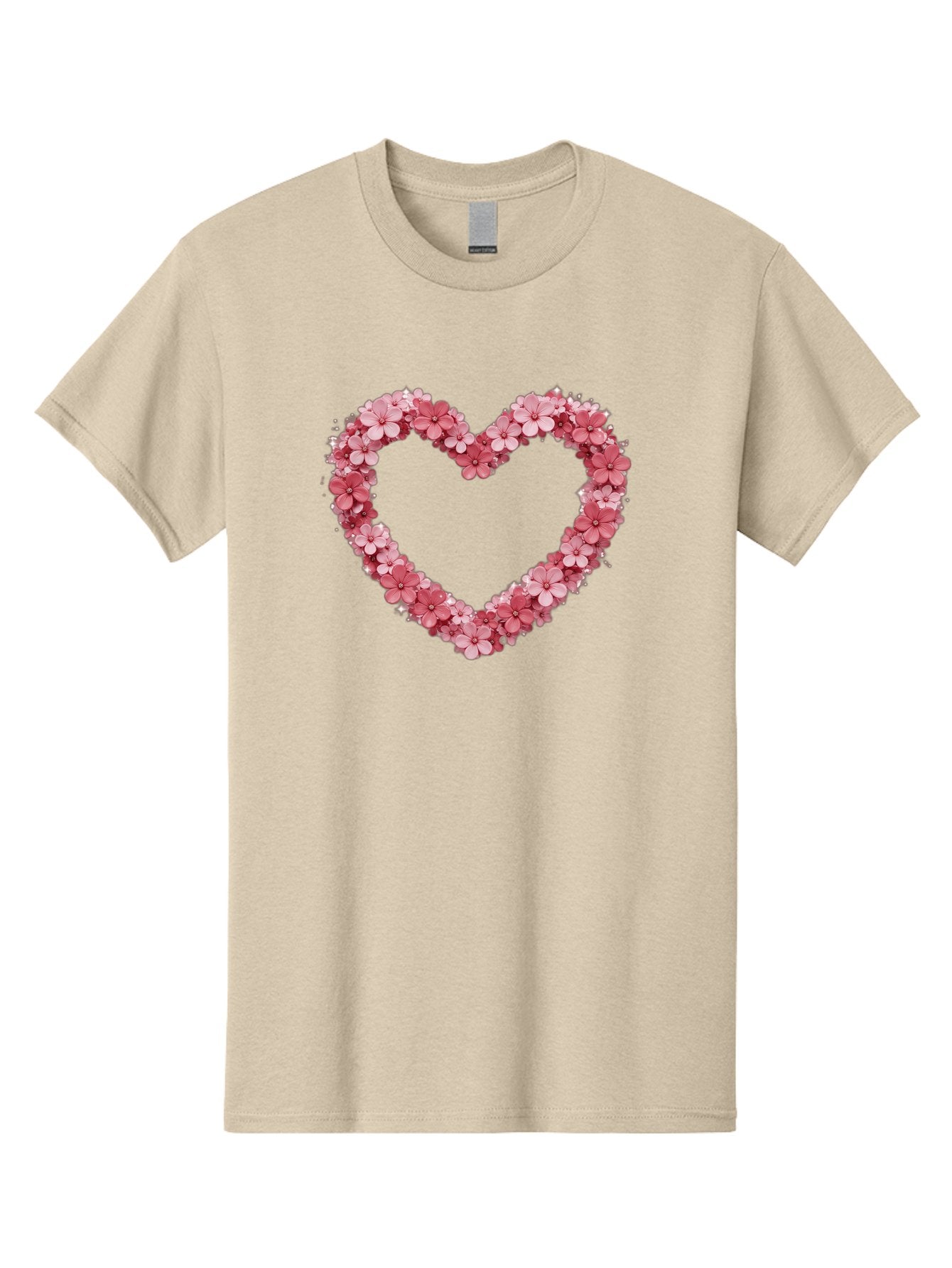Heart-Shape-With-Pink-Flowers Men'S Graphic Tee, 100% Cotton, Comfortable Casual Summer Wear, Machine Washable, Vintage Camera, Old Camera, Antique Camera, Black Camera, Classic Photography, Photography Equipment, Nostalgic Device, Bai069 4
