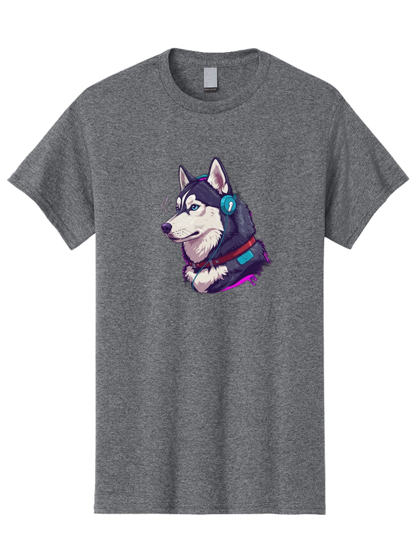 Husky-With-Headphones Men'S Graphic Tee, 100% Cotton, Comfortable Casual Summer Wear, Machine Washable, Vintage Camera, Old Camera, Antique Camera, Black Camera, Classic Photography, Photography Equipment, Nostalgic Device, Film Camera, Bai074 9