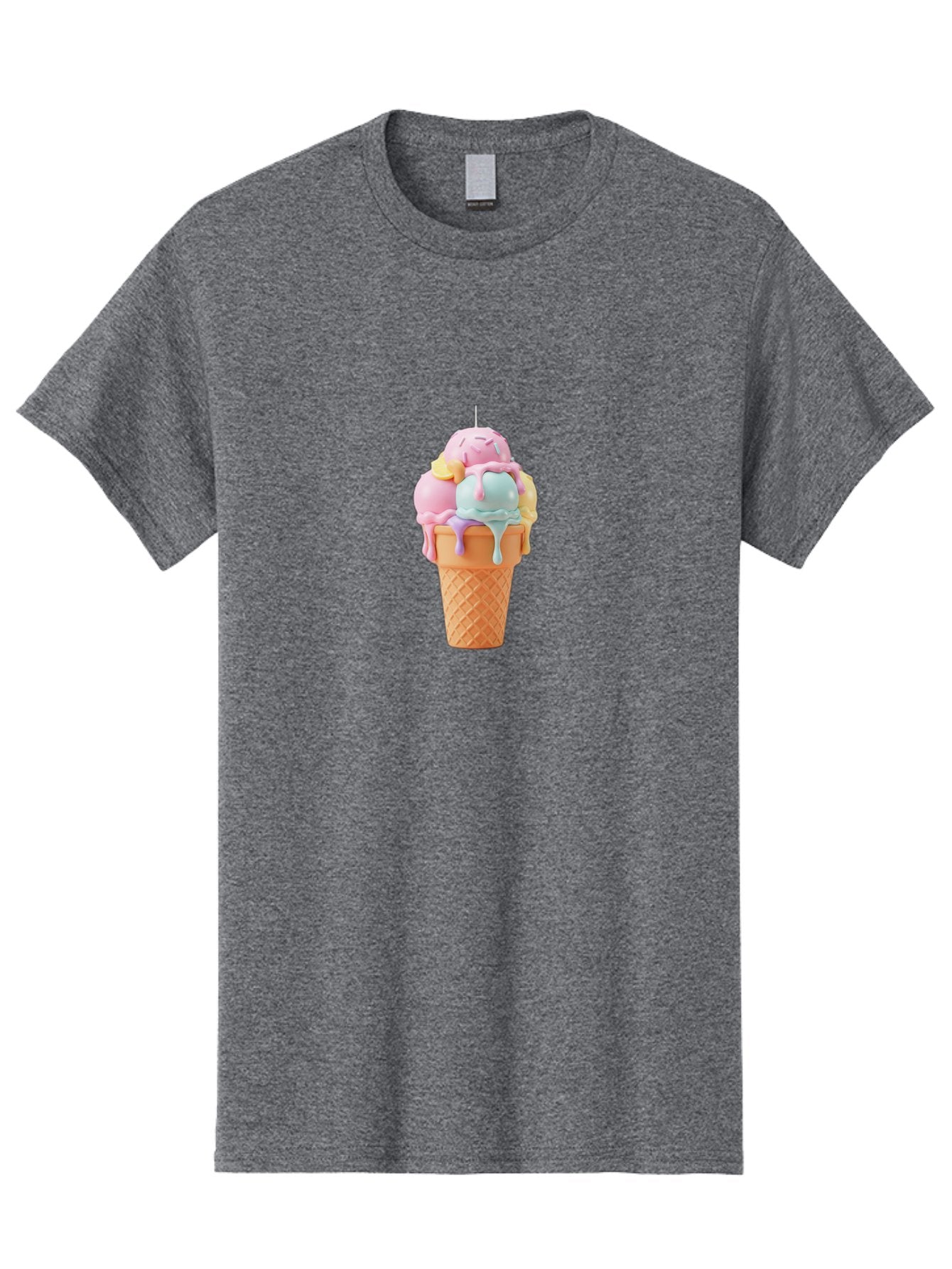 Ice-Cream-Cone Men'S Graphic Tee, 100% Cotton, Comfortable Casual Summer Wear, Machine Washable, Vintage Camera, Old Camera, Antique Camera, Black Camera, Classic Photography, Photography Equipment, Nostalgic Device, Film Camera, Camera Art Bai075