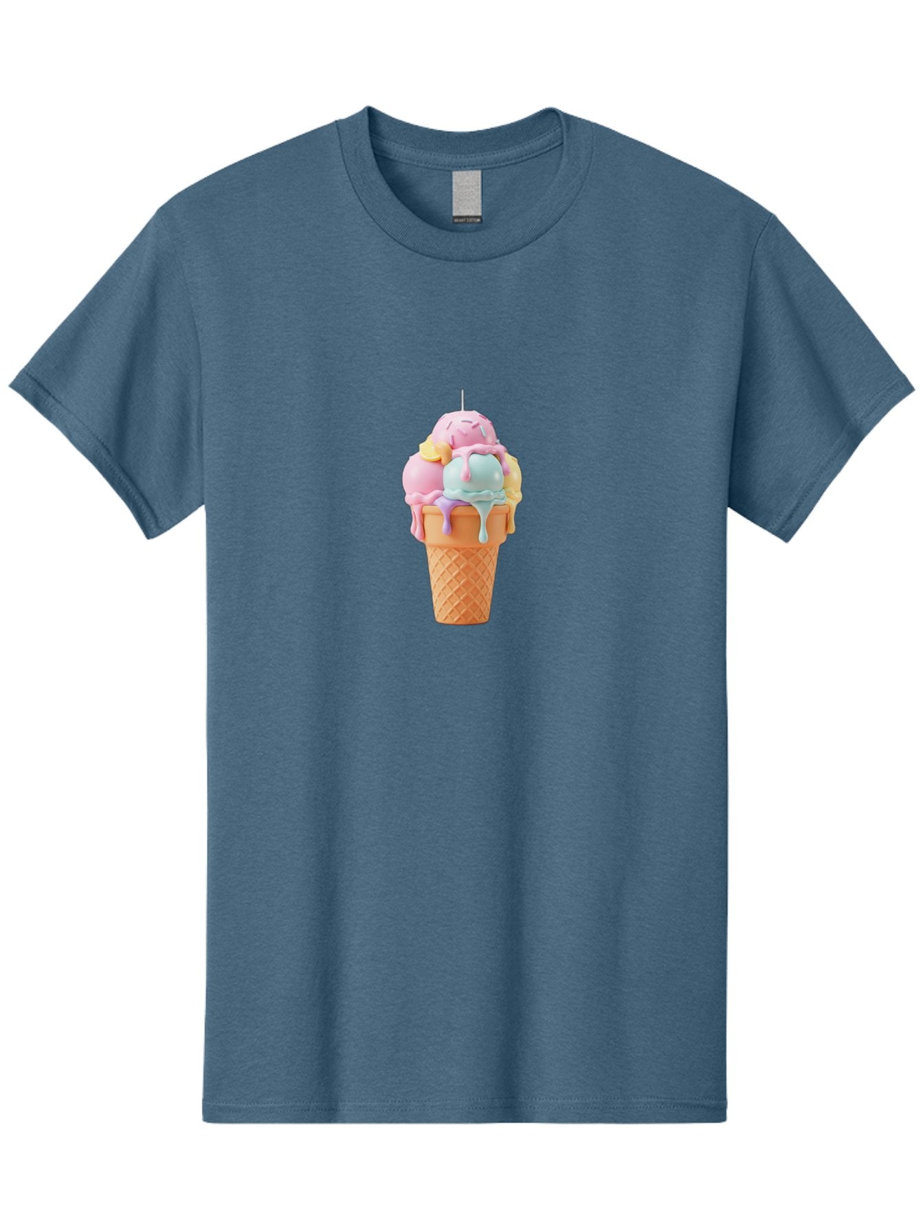 Ice-Cream-Cone Men'S Graphic Tee, 100% Cotton, Comfortable Casual Summer Wear, Machine Washable, Vintage Camera, Old Camera, Antique Camera, Black Camera, Classic Photography, Photography Equipment, Nostalgic Device, Film Camera, Camera Art Bai075