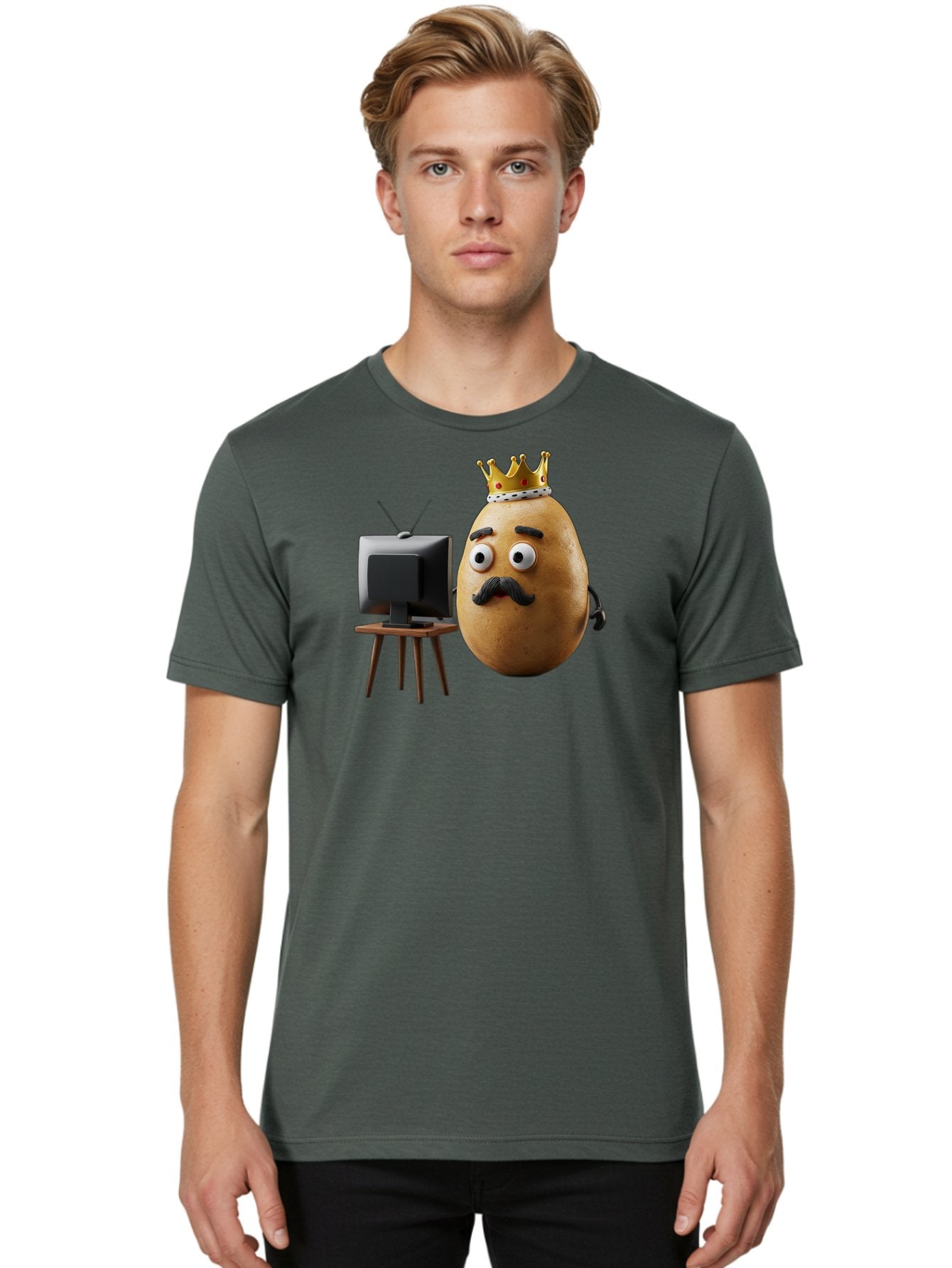 King-Potato Men'S Graphic Tee, 100% Cotton, Comfortable Casual Summer Wear, Machine Washable, Vintage Camera, Old Camera, Antique Camera, Black Camera, Classic Photography, Photography Equipment, Nostalgic Device, Film Camera, Camera Art Bai080 29