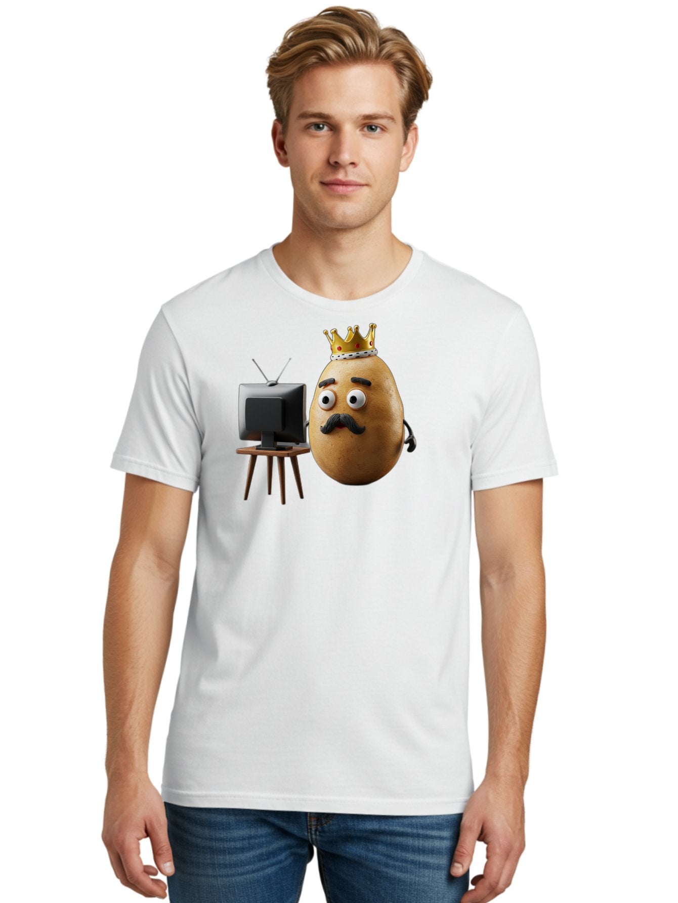 King-Potato Men'S Graphic Tee, 100% Cotton, Comfortable Casual Summer Wear, Machine Washable, Vintage Camera, Old Camera, Antique Camera, Black Camera, Classic Photography, Photography Equipment, Nostalgic Device, Film Camera, Camera Art Bai080 21