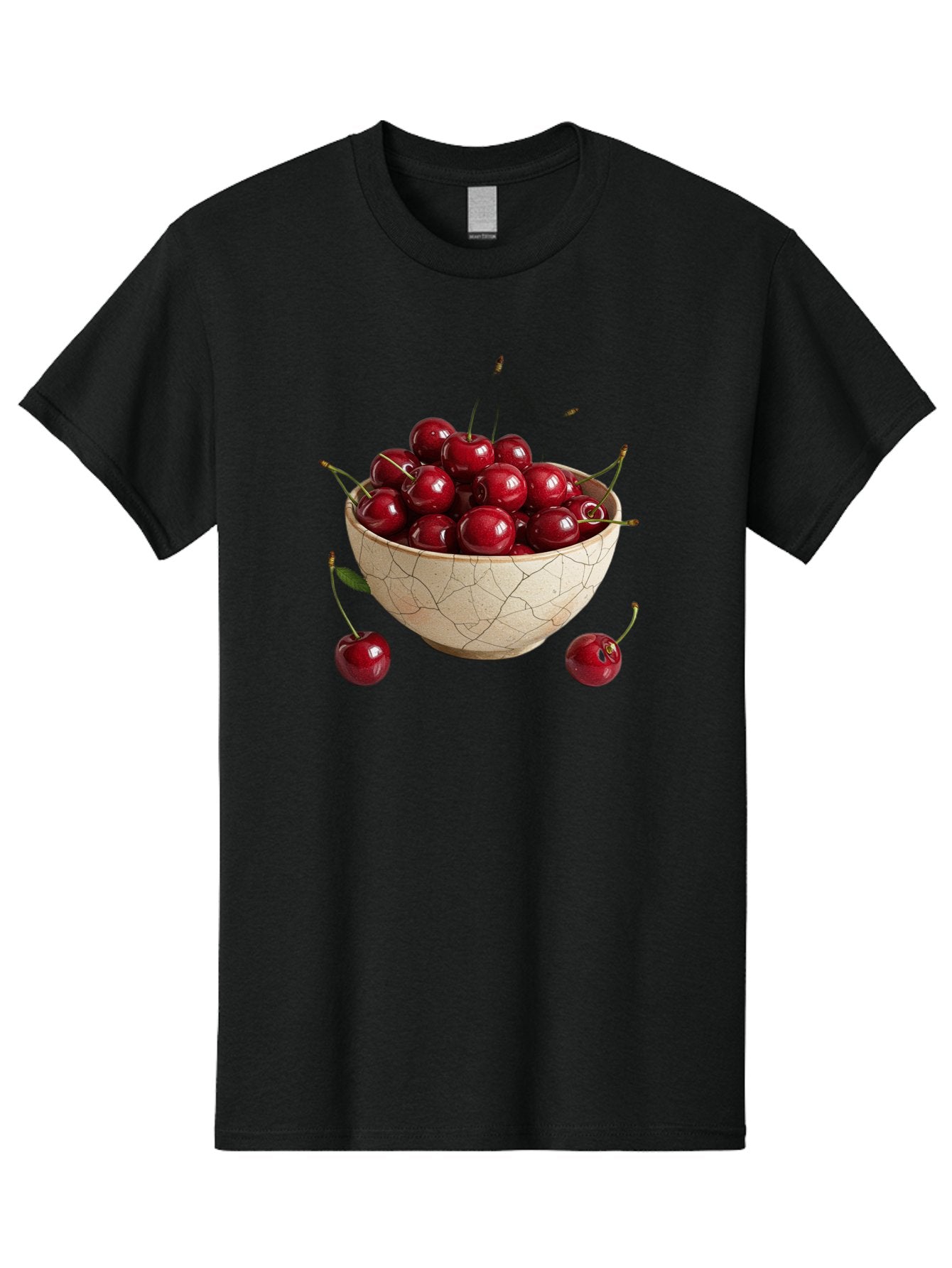 Kintsugi-Bowl-Of-Cherries Men'S Graphic Tee, 100% Cotton, Comfortable Casual Summer Wear, Machine Washable, Vintage Camera, Old Camera, Antique Camera, Black Camera, Classic Photography, Photography Equipment, Nostalgic Device, Film Camera, Bai081 3