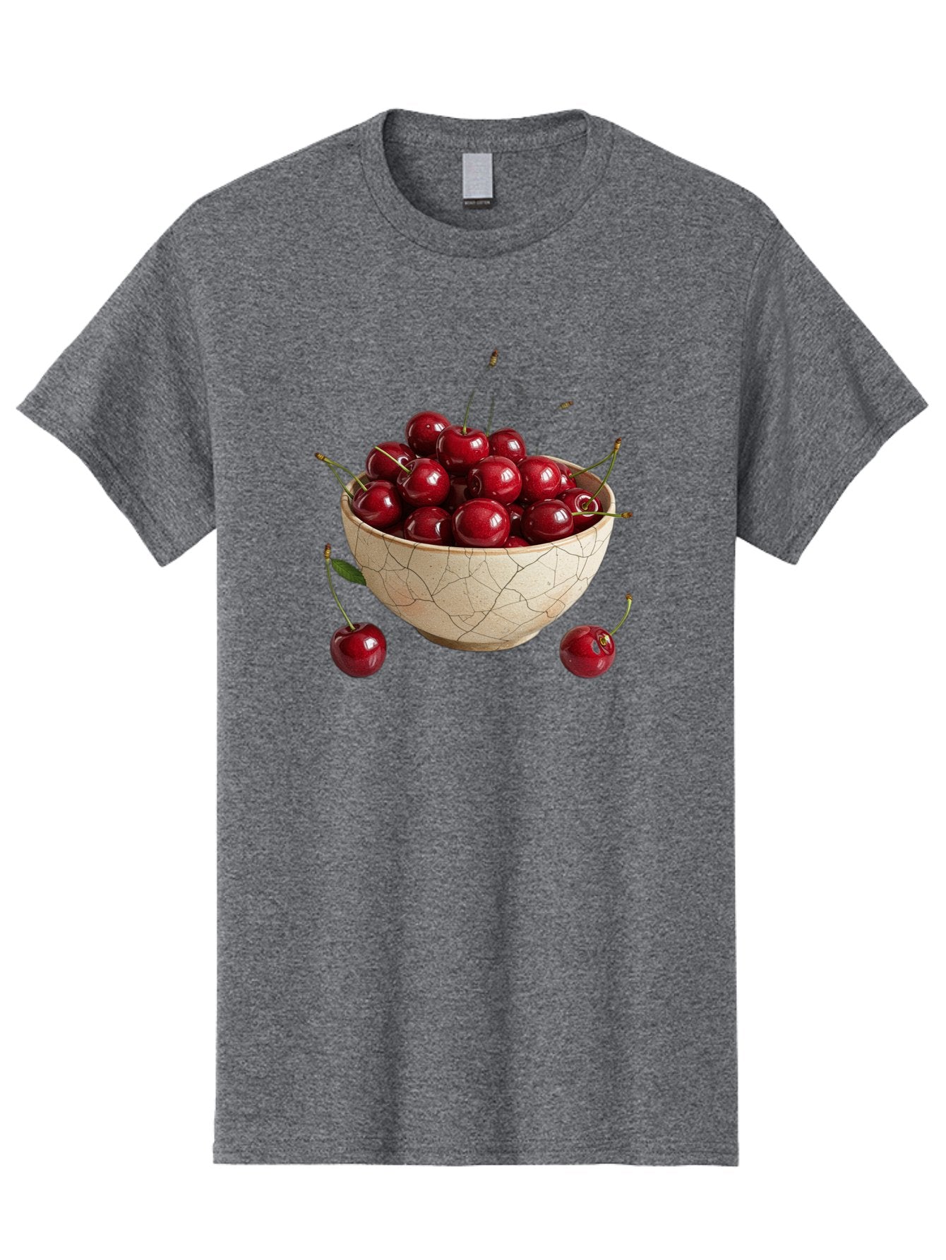 Kintsugi-Bowl-Of-Cherries Men'S Graphic Tee, 100% Cotton, Comfortable Casual Summer Wear, Machine Washable, Vintage Camera, Old Camera, Antique Camera, Black Camera, Classic Photography, Photography Equipment, Nostalgic Device, Film Camera, Bai081