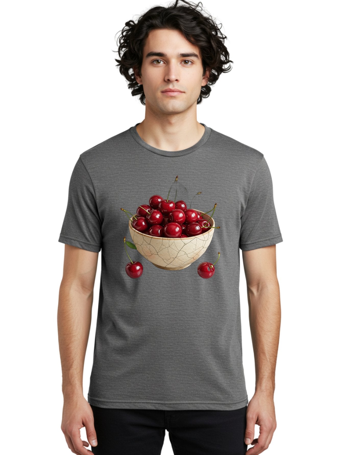 Kintsugi-Bowl-Of-Cherries Men'S Graphic Tee, 100% Cotton, Comfortable Casual Summer Wear, Machine Washable, Vintage Camera, Old Camera, Antique Camera, Black Camera, Classic Photography, Photography Equipment, Nostalgic Device, Film Camera, Bai081 19