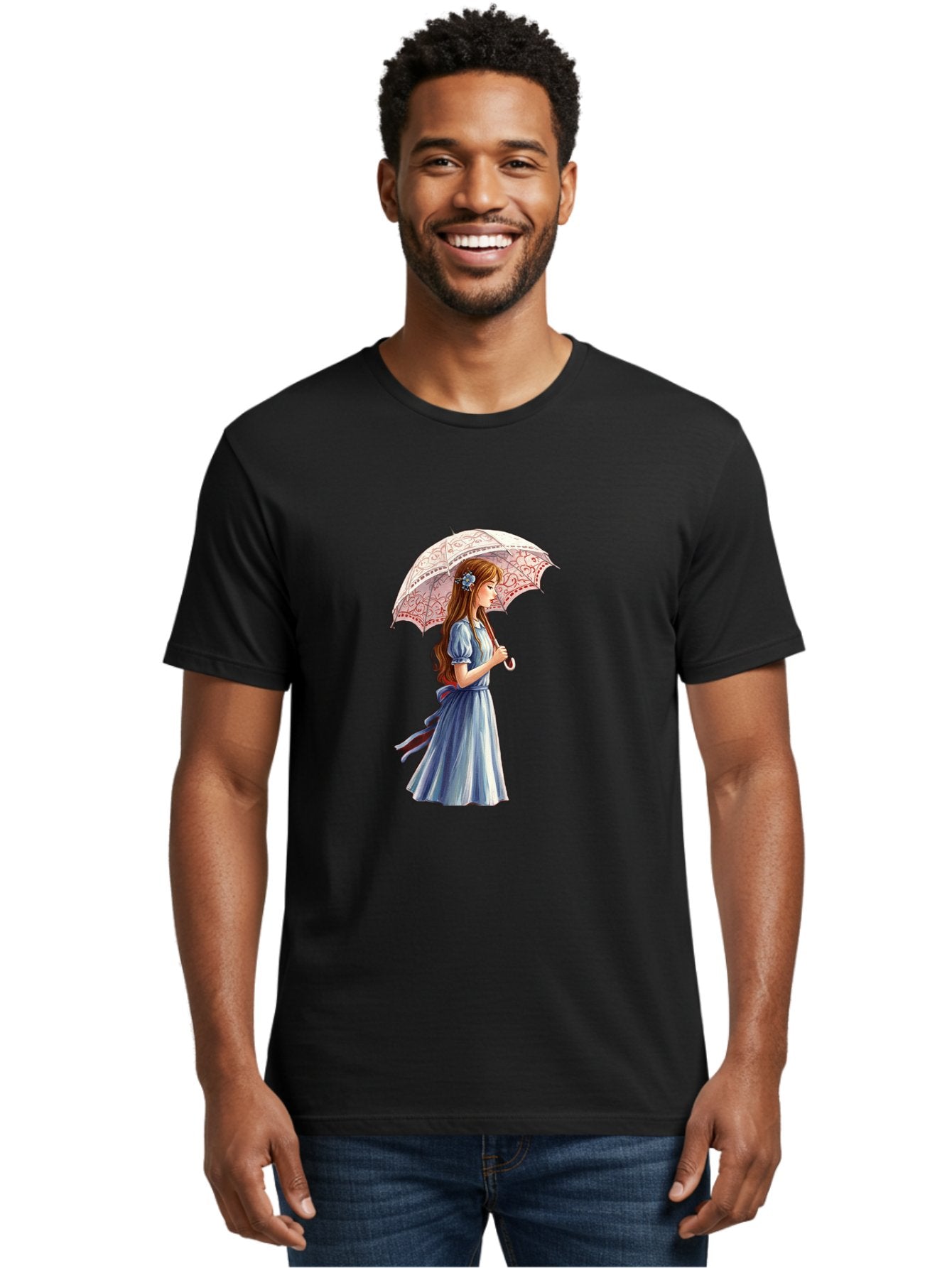 Lady-With-Parasol Men'S Graphic Tee, 100% Cotton, Comfortable Casual Summer Wear, Machine Washable, Vintage Camera, Old Camera, Antique Camera, Black Camera, Classic Photography, Photography Equipment, Nostalgic Device, Film Camera, Camera Art Bai085 23