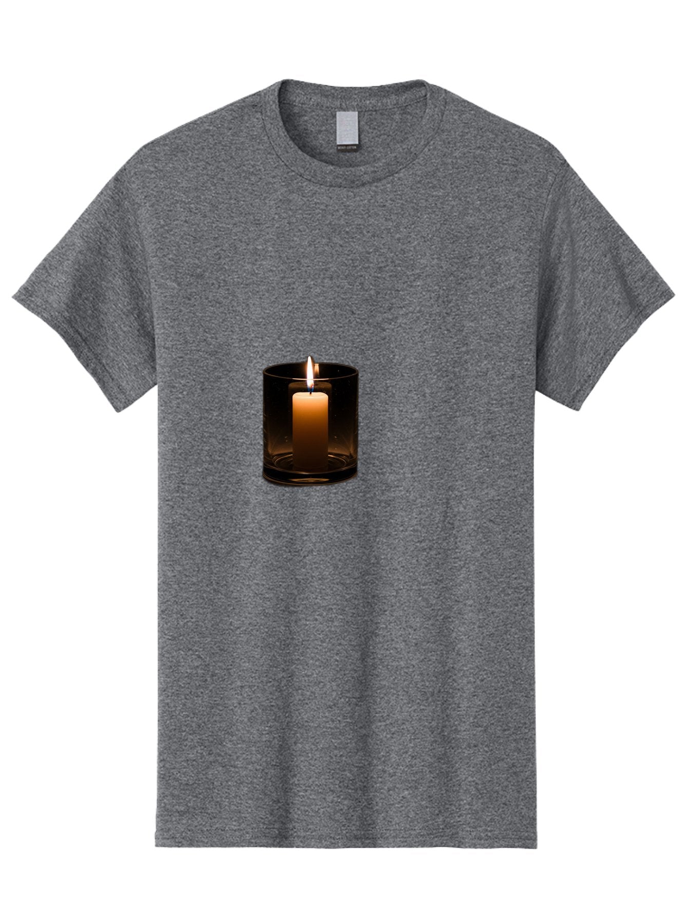 Lit-Candle-2 Men'S Graphic Tee, 100% Cotton, Comfortable Casual Summer Wear, Machine Washable, Vintage Camera, Old Camera, Antique Camera, Black Camera, Classic Photography, Photography Equipment, Nostalgic Device, Film Camera, Camera Art Bai092
